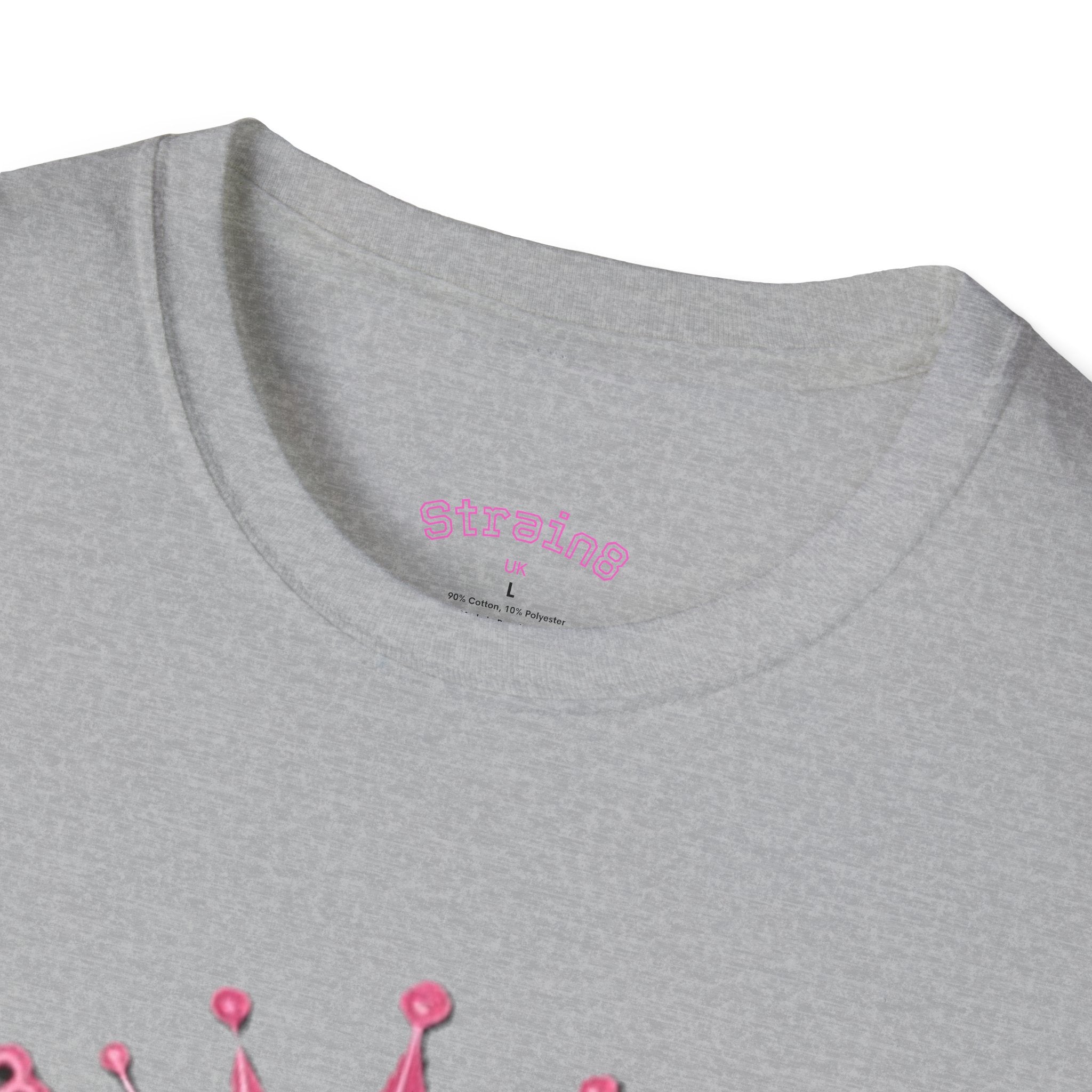 Strain8-UK logo/mixed Cannabis Crown T-Shirt — Train & Treat Floral Weed Graphic Tee