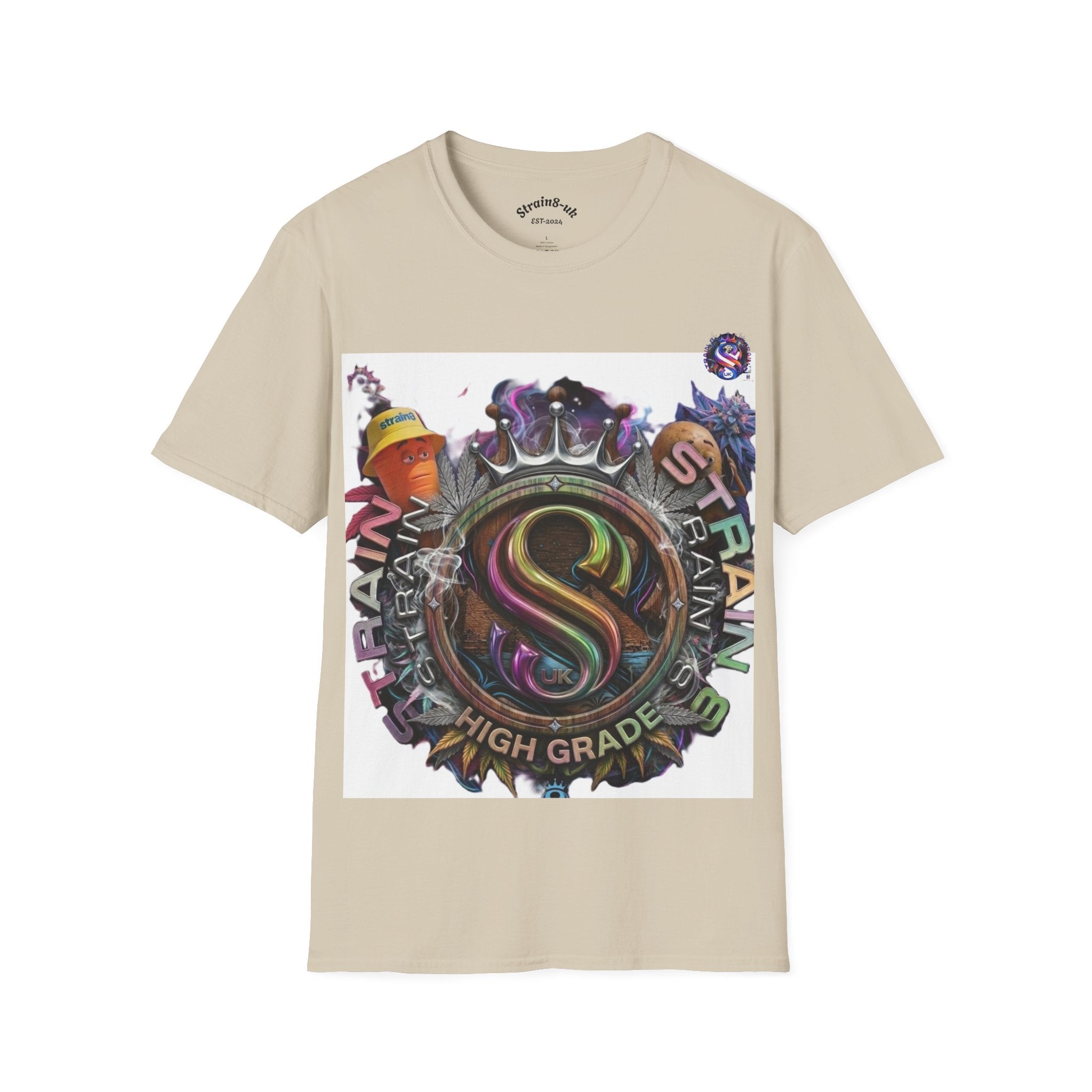 Graffiti Skate Strain8-UK Logo Original Logo T-Shirt — 'High Grade' Streetwear Graphic Tee