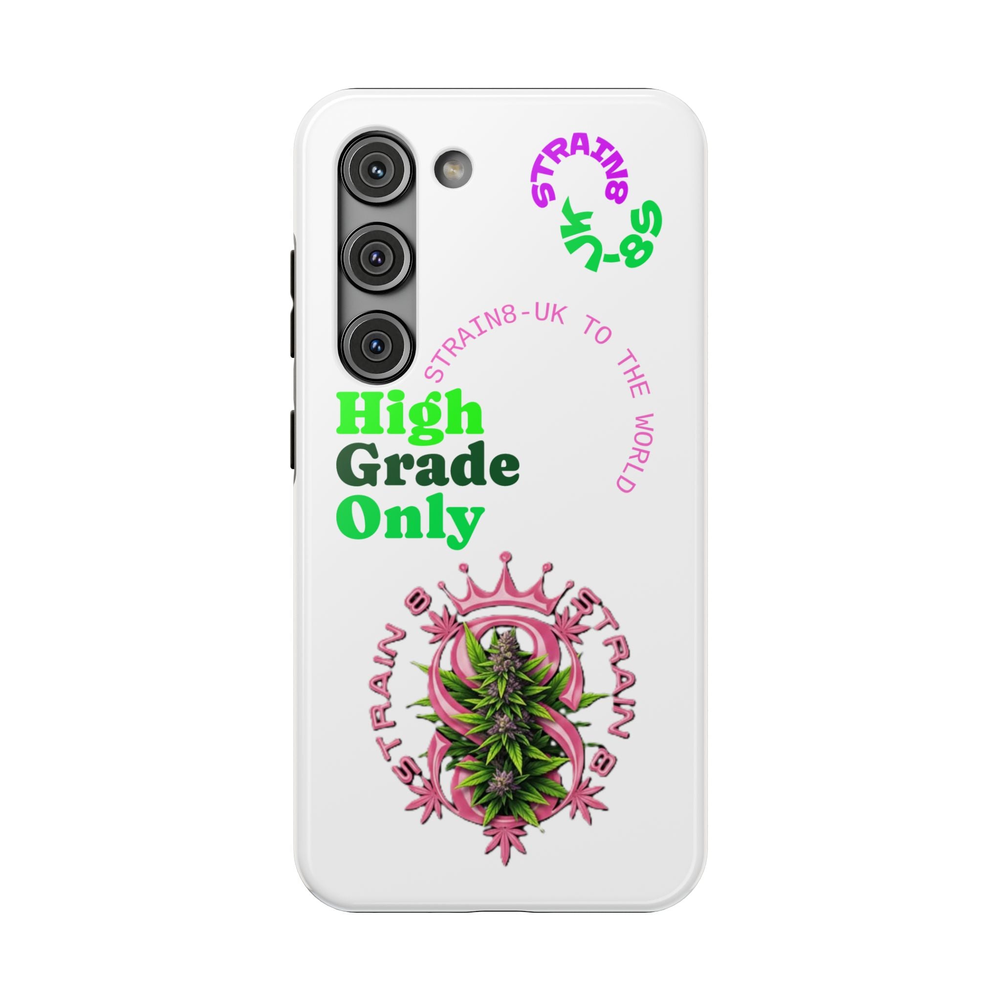 Impact-Resistant Phone Case —Strain8-UK  "High Grade Only"