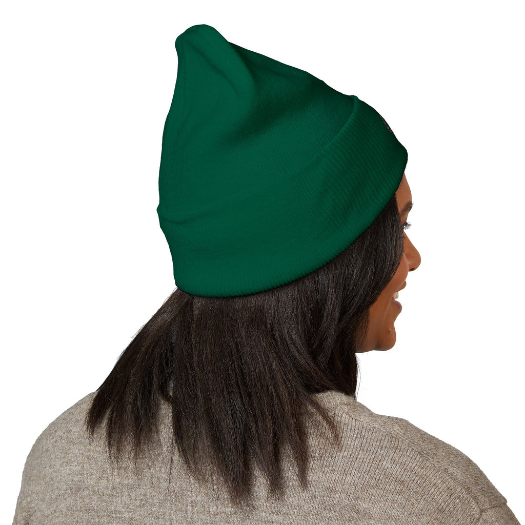 Embroidered Graffiti S8-UK Logo Cuffed Beanie — Cozy Knit Winter Hat