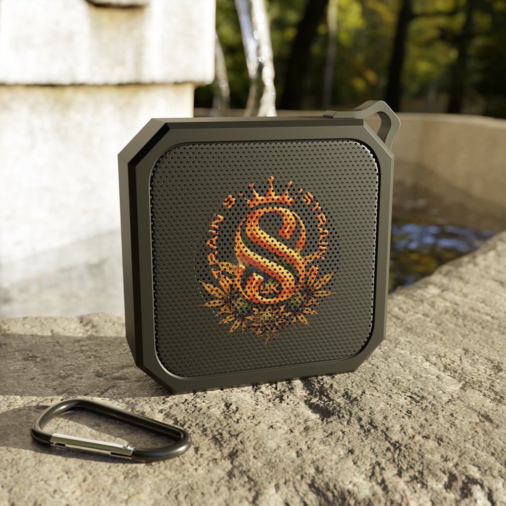 Portable Outdoor Bluetooth Speaker — Strain8-UK metallic orange/bud Logo Rugged Waterproof Speaker