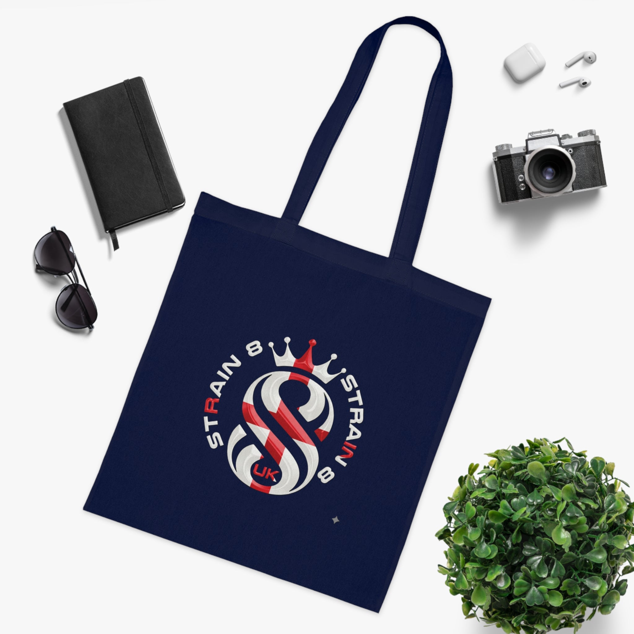 Strain8 Dreams Cotton Tote — S8-UK Logo Eco Bag