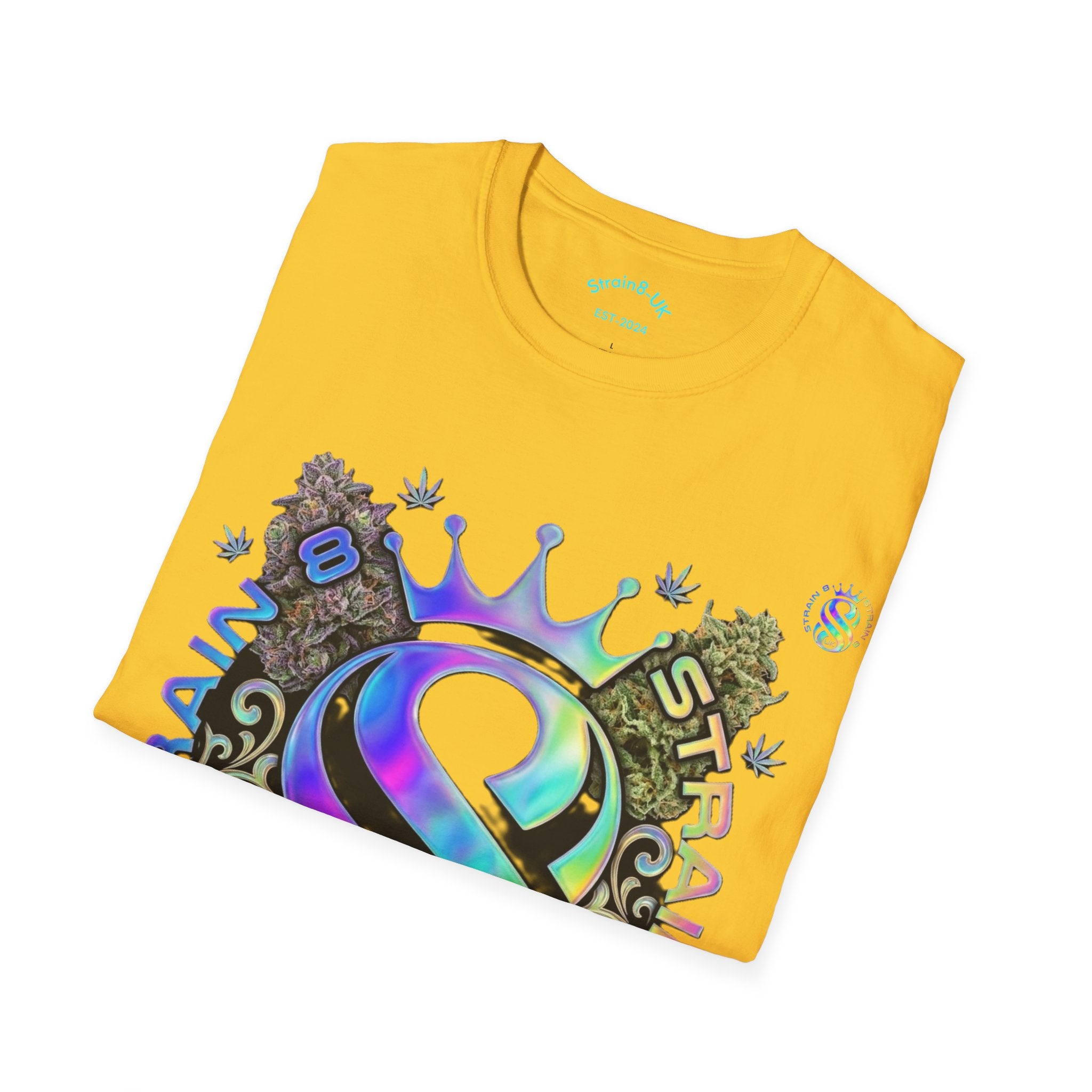 Ampersand S8-UK Logo Crown Graphic T-Shirt — Indica/Sativa S8-UK Streetwear Tee