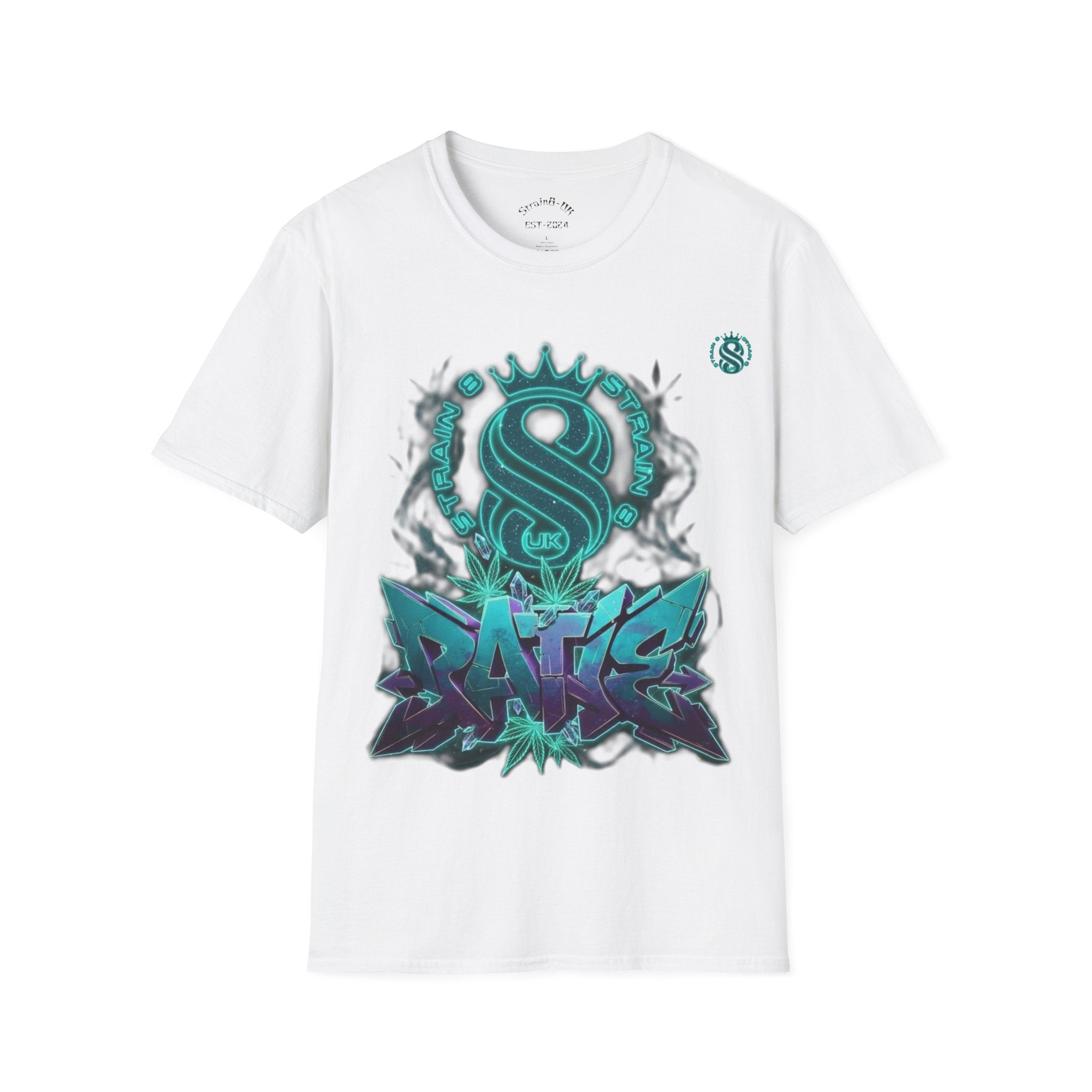 Graffiti RATIE, S8-UK Logo Crew T-Shirt — Teal S8-UK, Graffiti  Street Art Tee