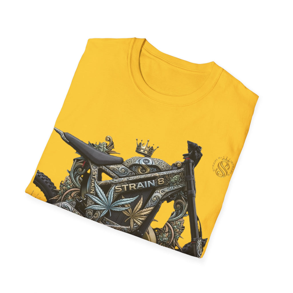 Motorcycle S8-UK Crown Graphic T-Shirt — Vintage Bike Emblem Tee
