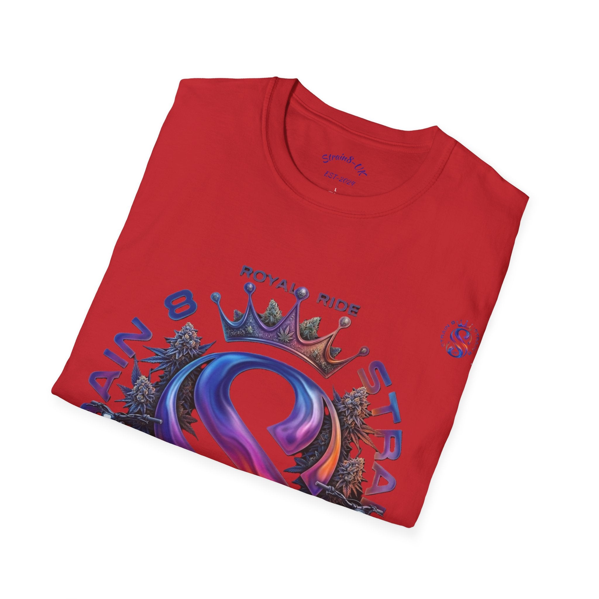 Royal Strain8-UK  Graphic T-Shirt — Bold Crowned "S8-UK" E-Bike Logo Tee