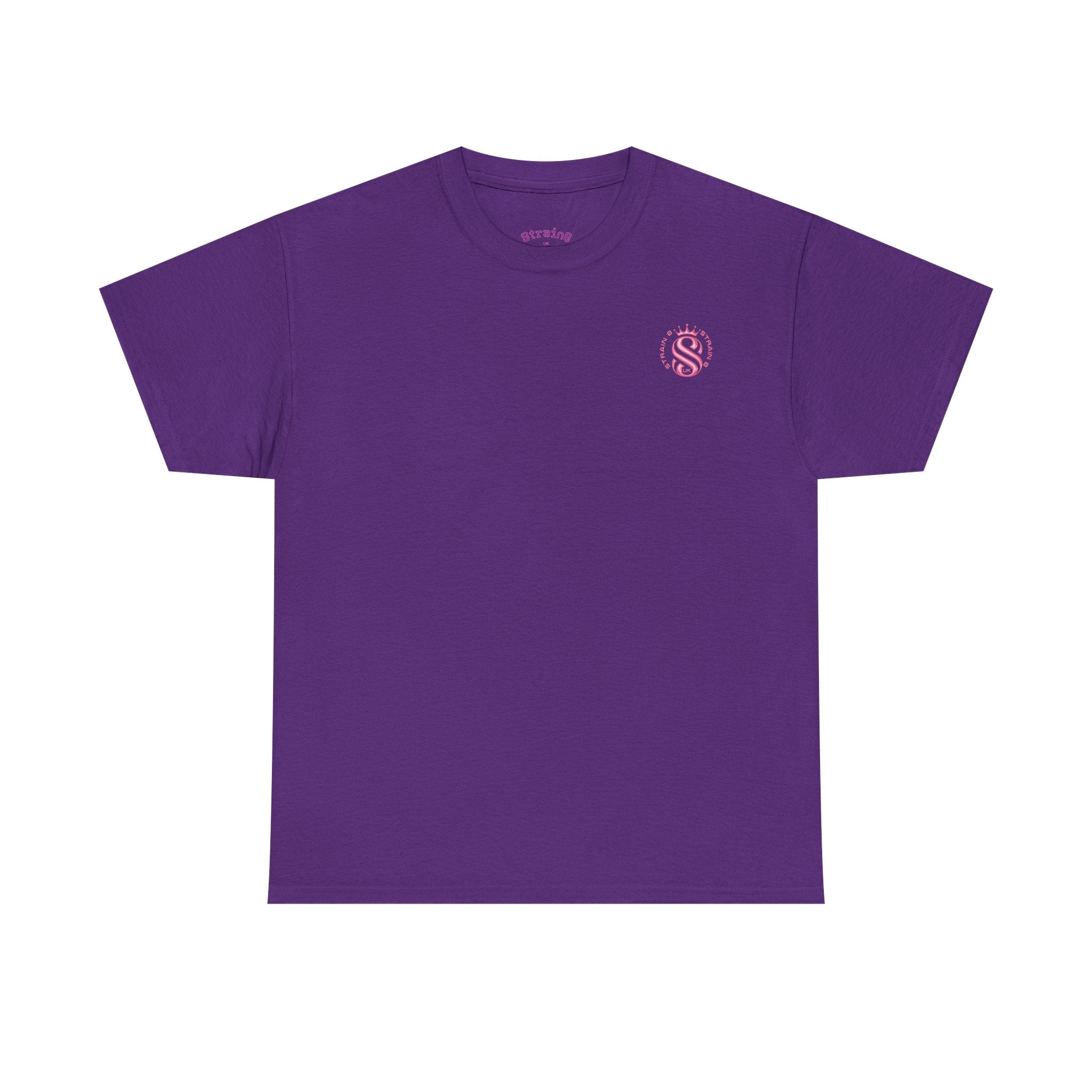Strain8 Dreams Tee — Bold Pink Logo Graphic T-Shirt