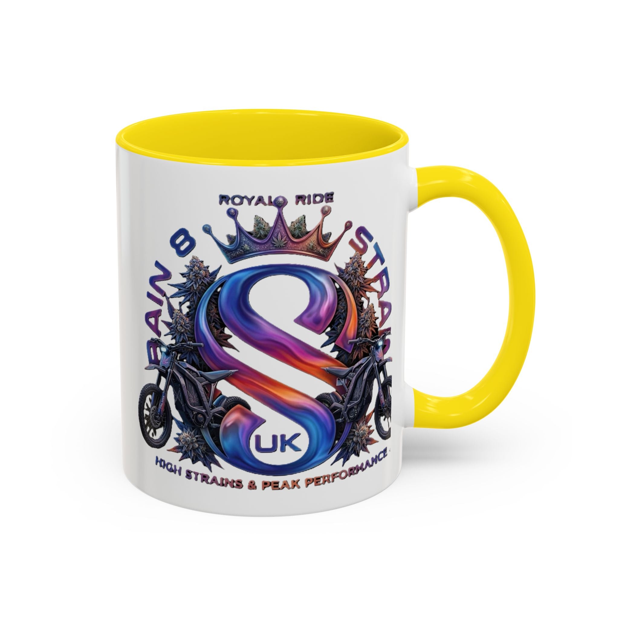 Royal Ride Strain8-UK Accent Coffee Mug – E-Bike Logo 11/15oz
