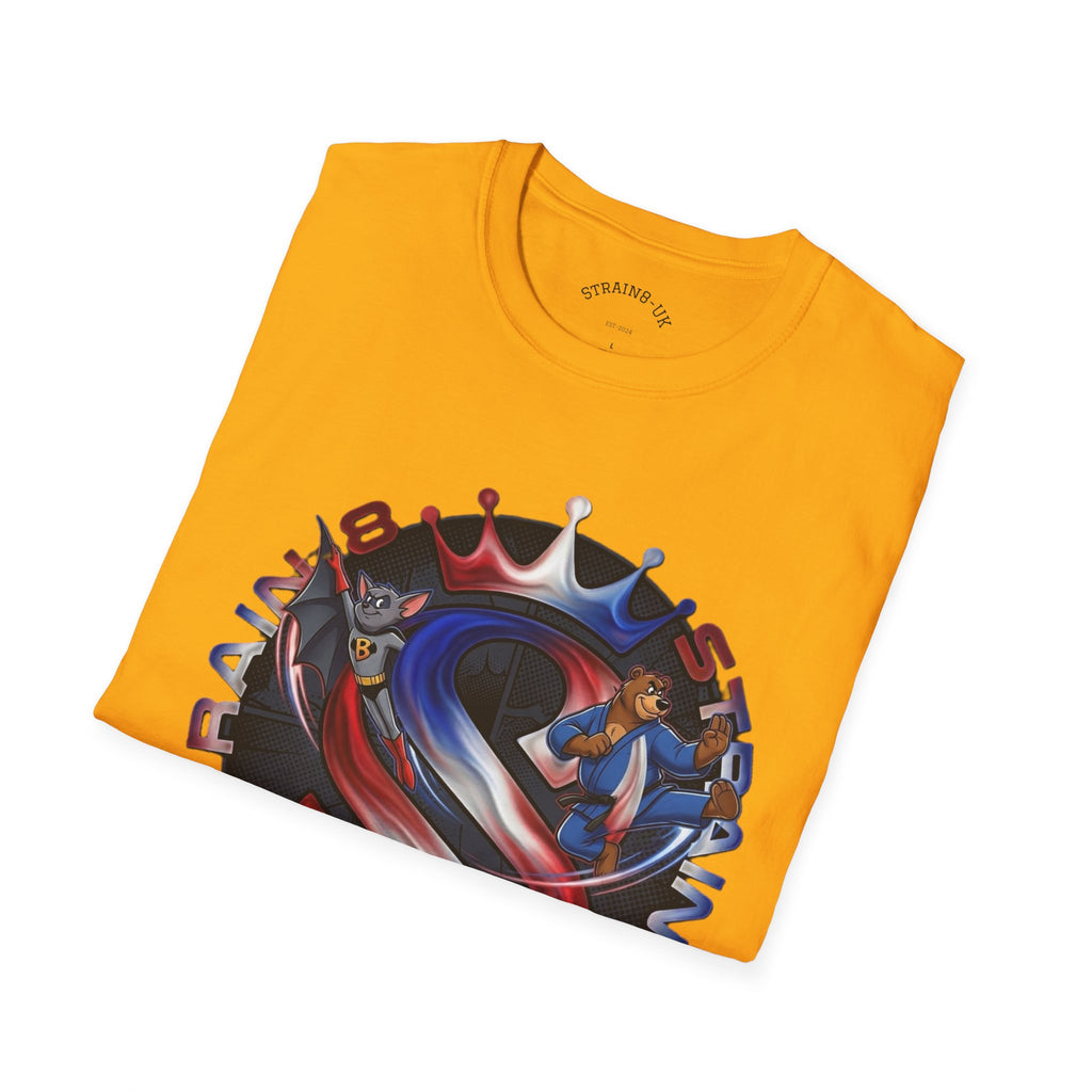 Strongest in the UK T-Shirt — Union Flag Crown Graphic Strain8-UK Tee