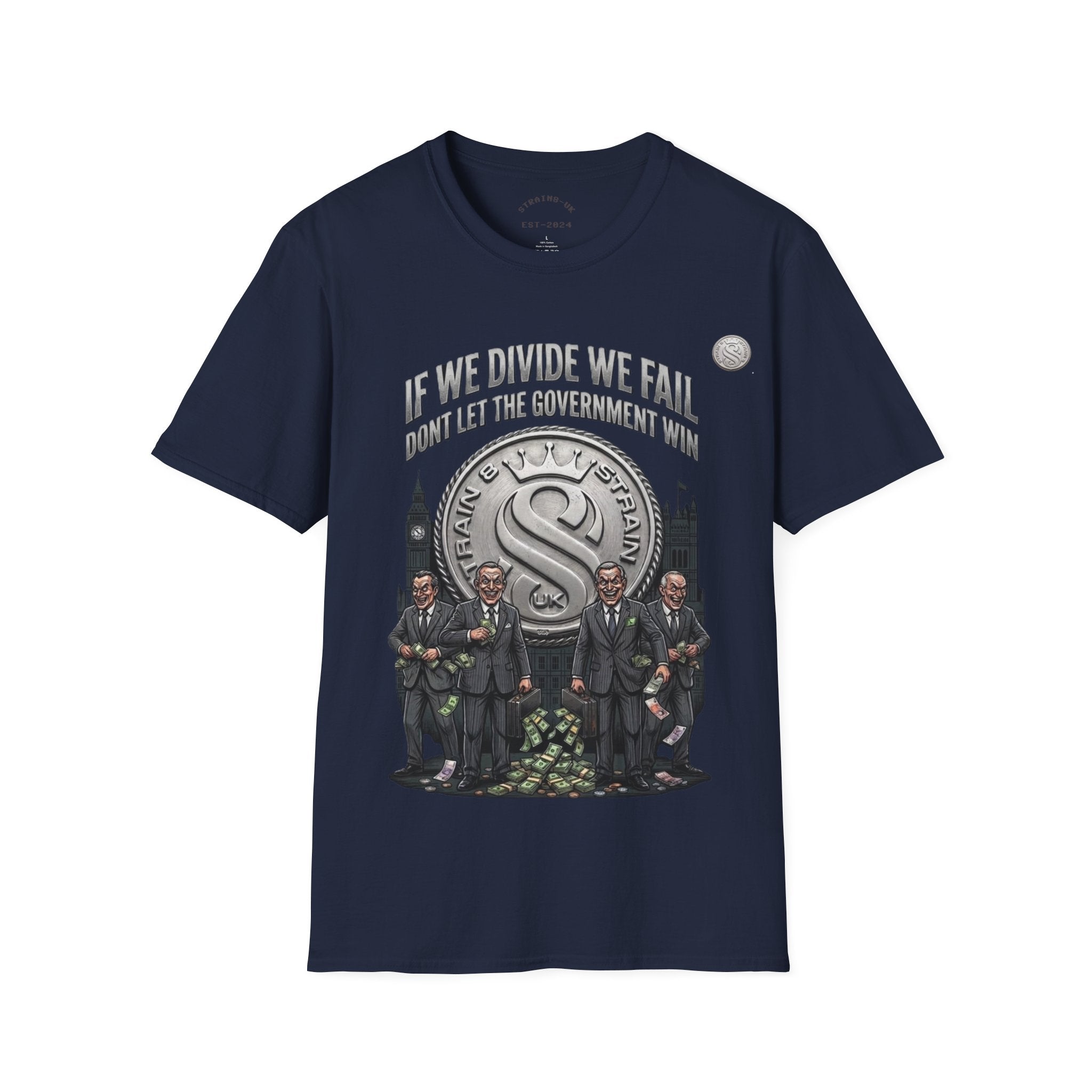 Strain8-UK If We Divide We Fall T-Shirt — Vintage Union Solidarity Graphic Tee