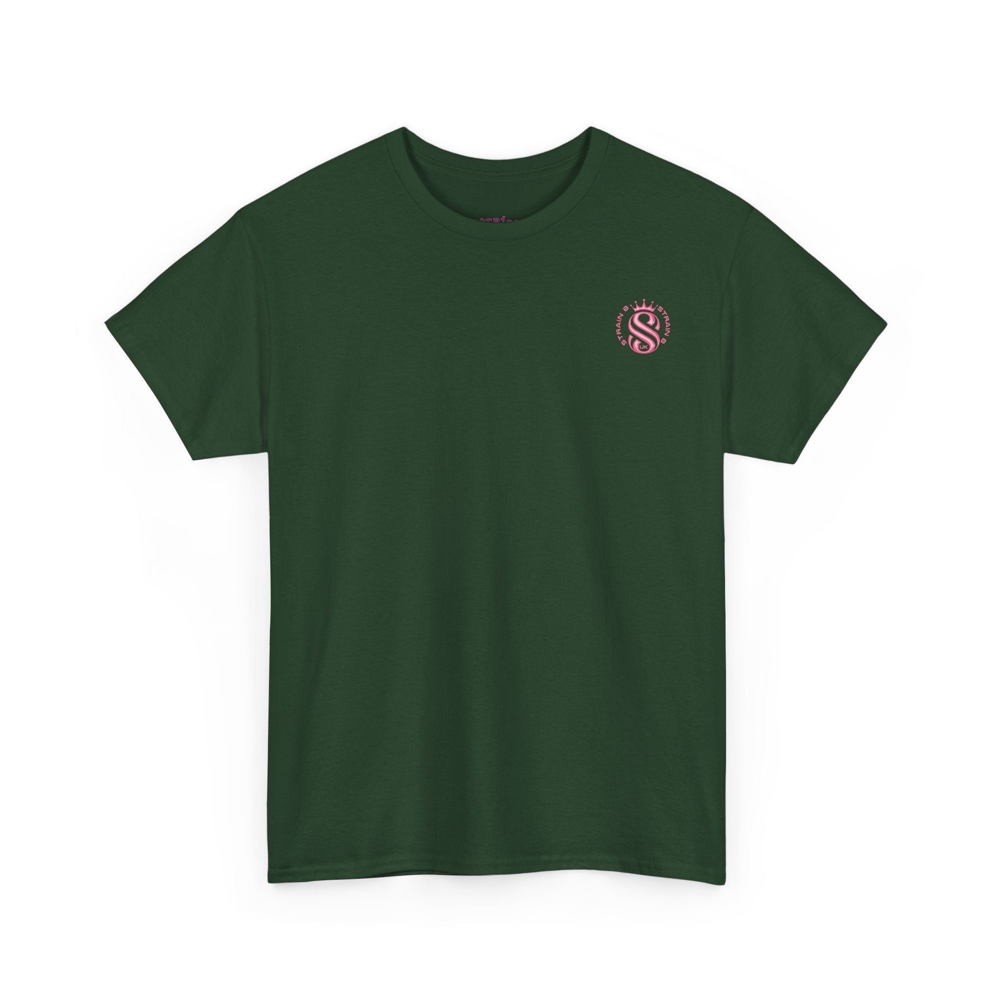 Strain8 Dreams Tee — Bold Pink Logo Graphic T-Shirt