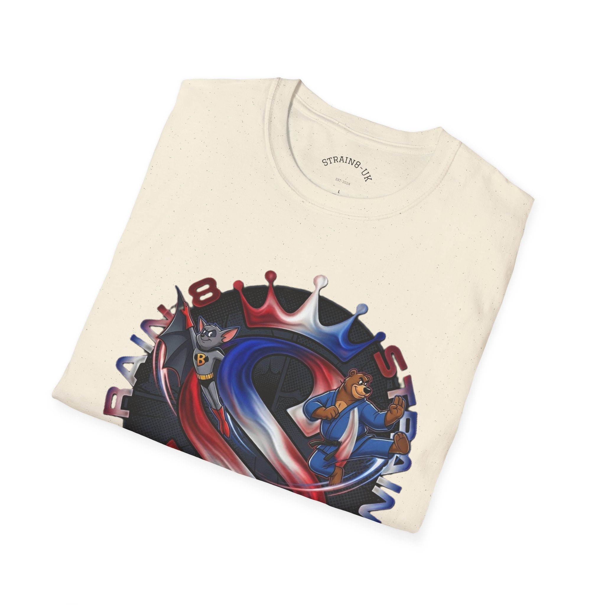 Strongest in the UK T-Shirt — Union Flag Crown Graphic Strain8-UK Tee