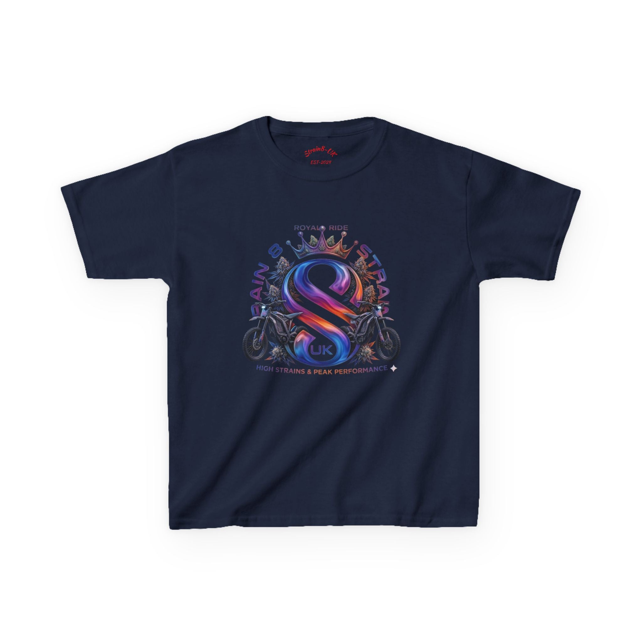 Kids E-Bike Team S8-UK Tee — E-Bike Motorcycle Graphic