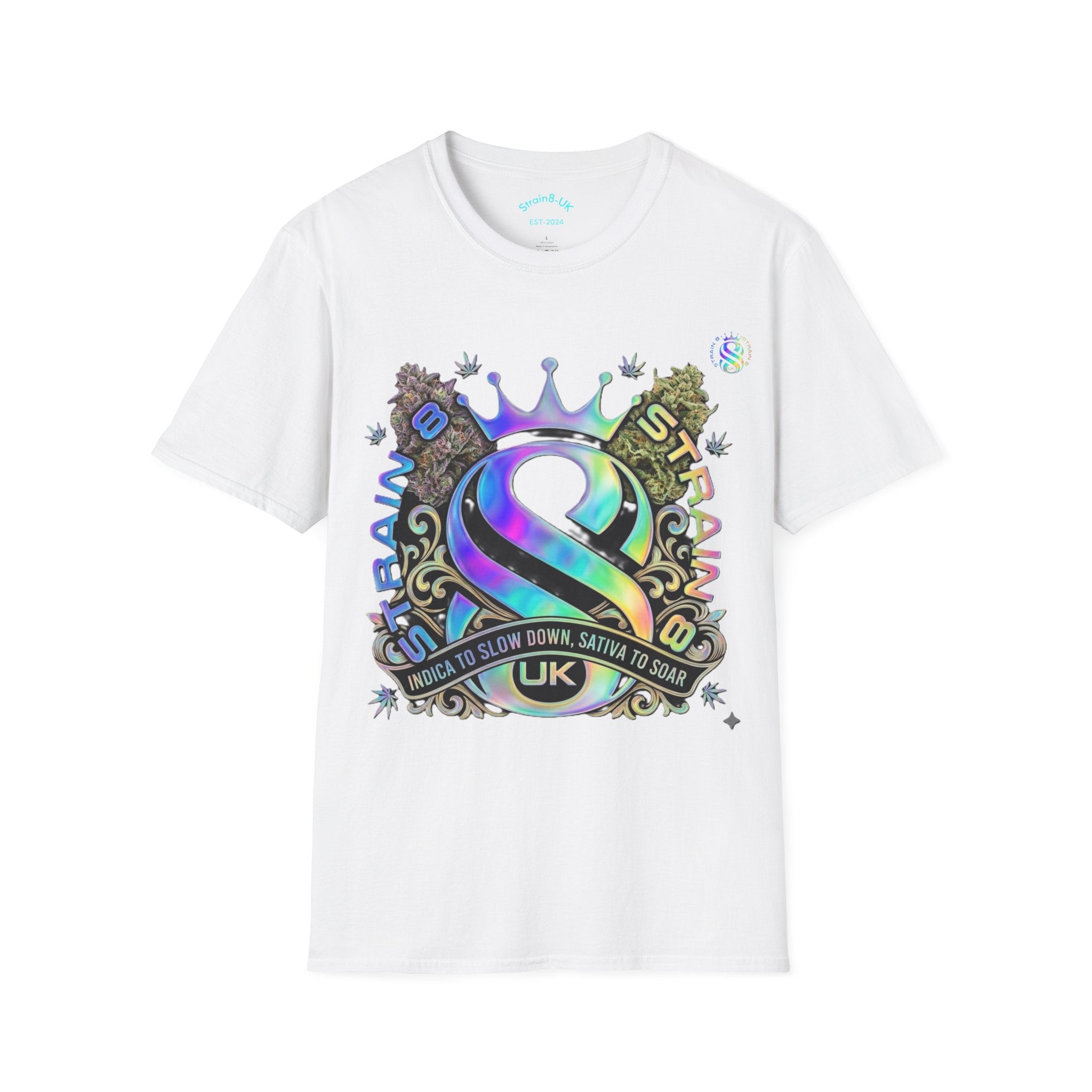 Ampersand S8-UK Logo Crown Graphic T-Shirt — Indica/Sativa S8-UK Streetwear Tee