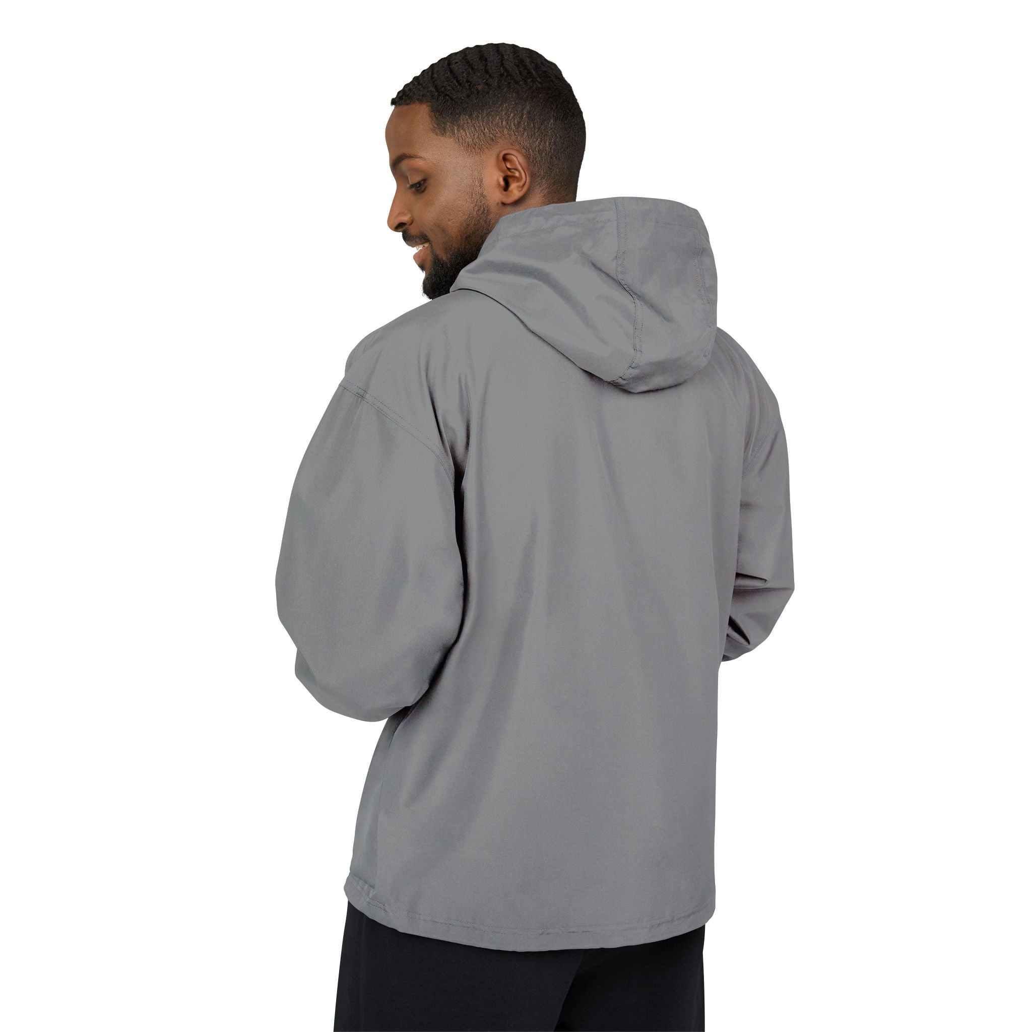Strain8-uk Packable Orange Anorak Jacket with Script 'S8 Crest
