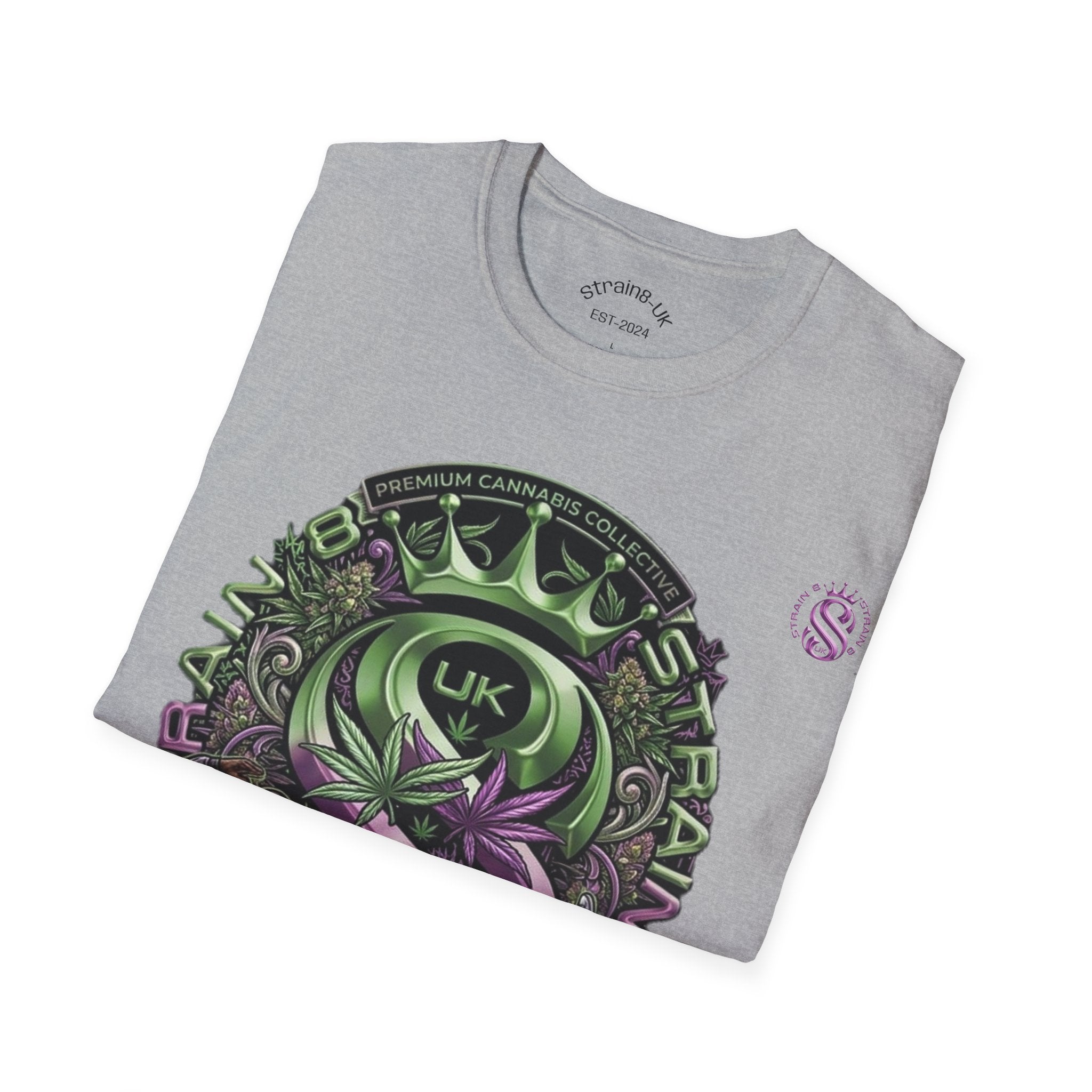 Strain8-UK Graffiti Cannabis/B-Boy Themed '8th Element' Graphic T-Shirt