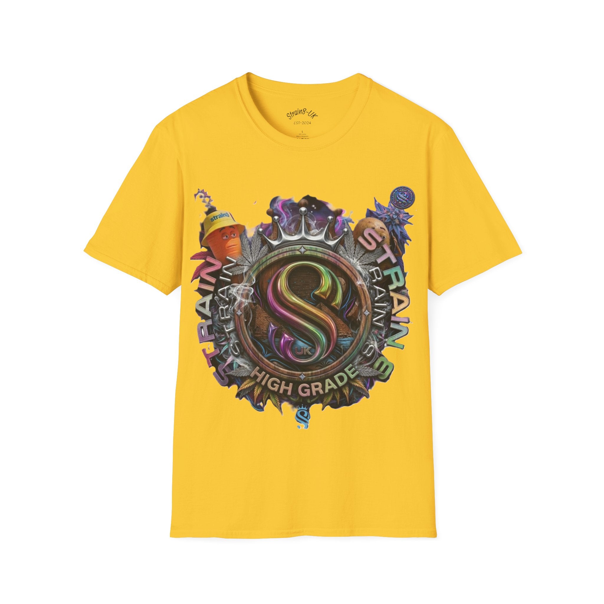 High Grade Strain8-UK Original  Logo Graphic T-Shirt Ted&Fred