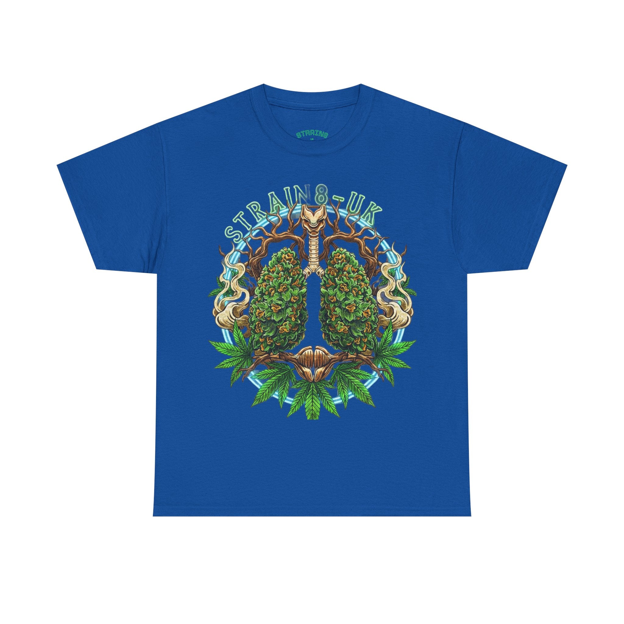 Strain8-UK Weed Lungs Cannabis Art T-Shirt
