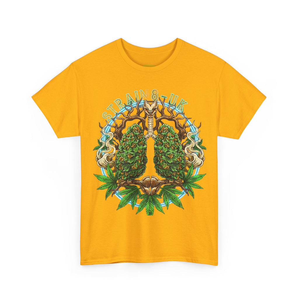 Strain8-UK Weed Lungs Cannabis Art T-Shirt