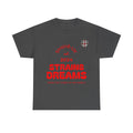 Strain8-UK Dreams 2024 St george cross & spanish flag original logo Tee — Graphic Band Tour Style T‑Shirt