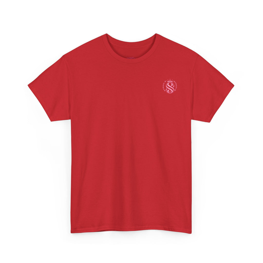 Strain8 Dreams Tee — Bold Pink Logo Graphic T-Shirt
