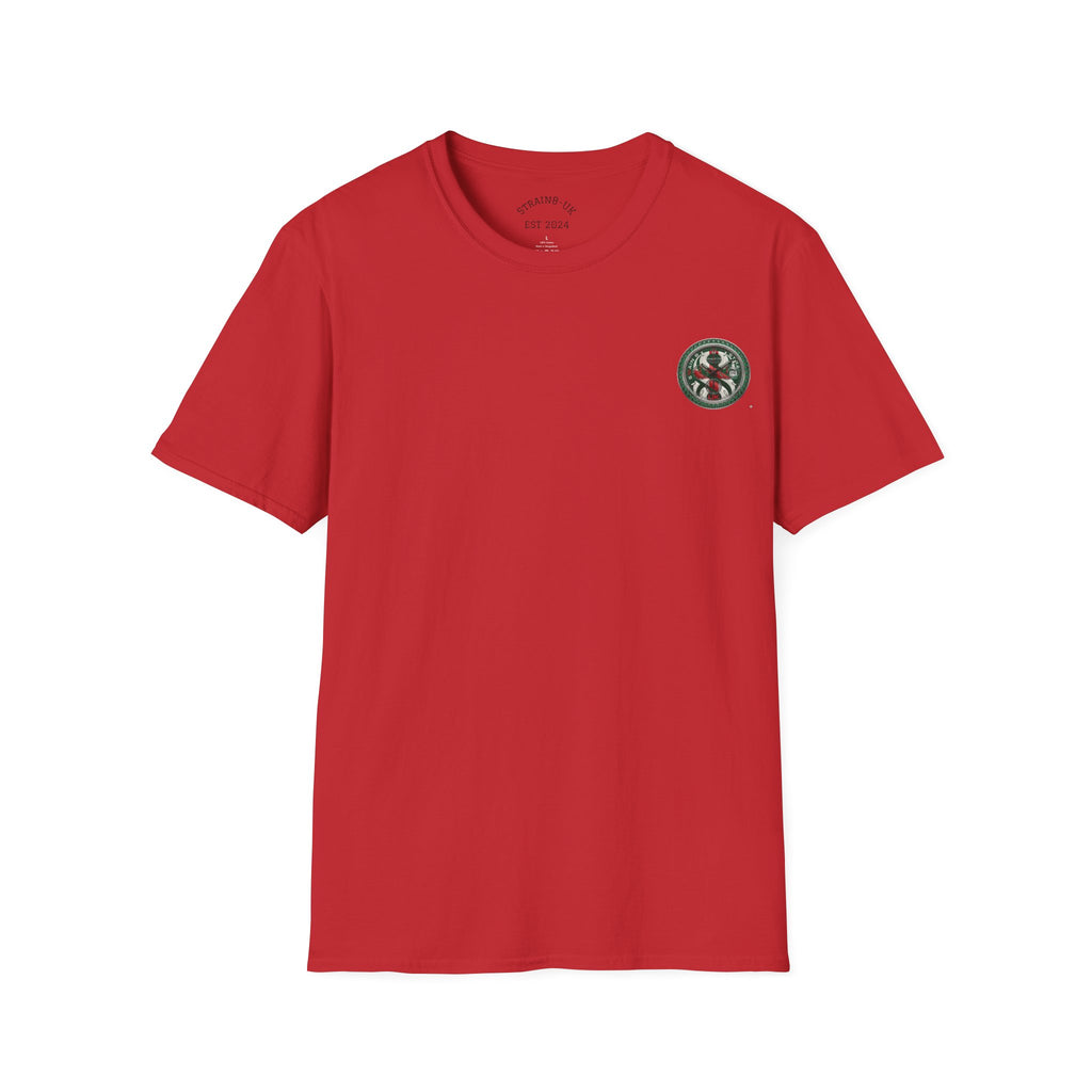Strain8-UK Watch Face Design T‑Shirt — Nautical Travel Vibes In Emerald Green
