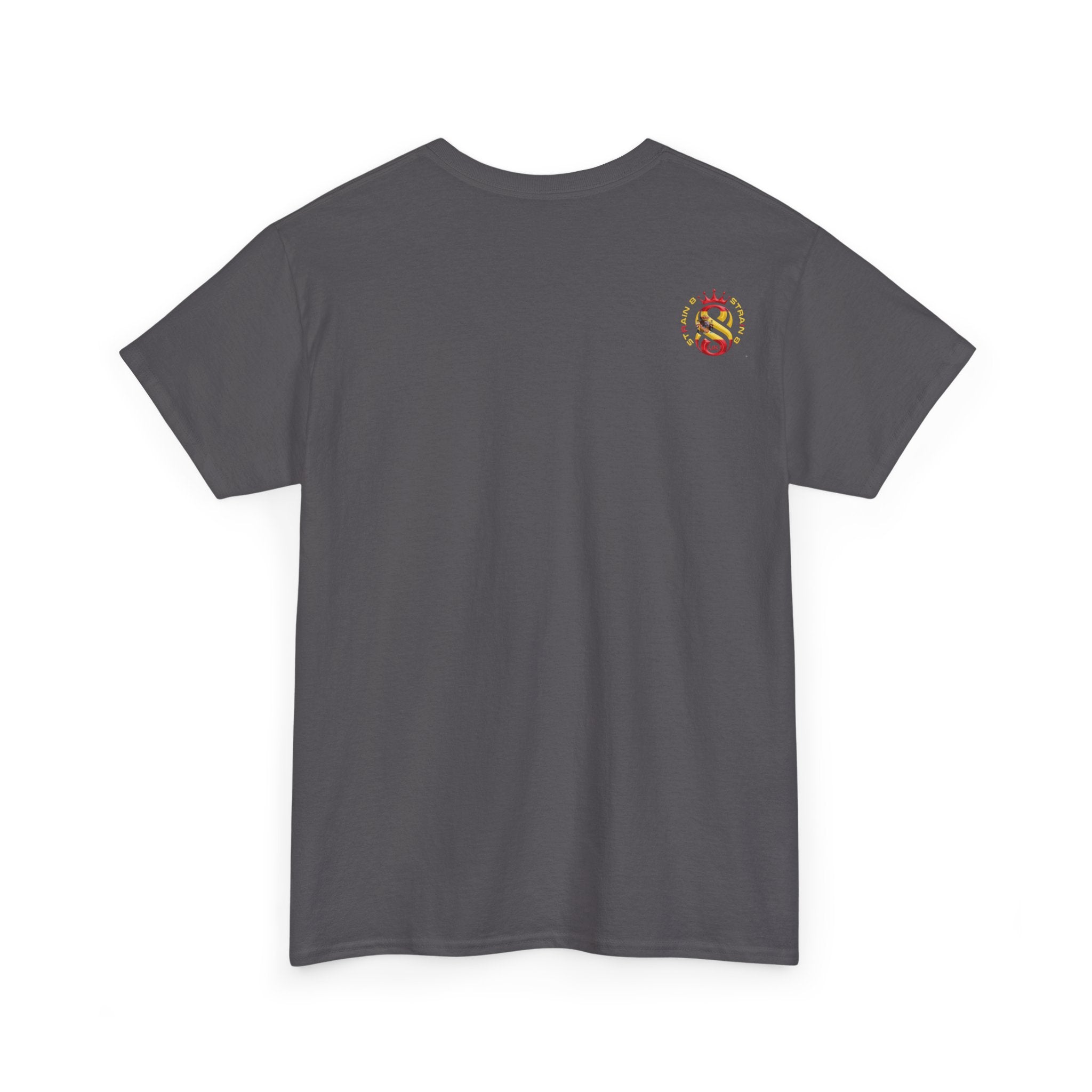 Strain8-UK Dreams 2024 St george cross & spanish flag original logo Tee — Graphic Band Tour Style T‑Shirt