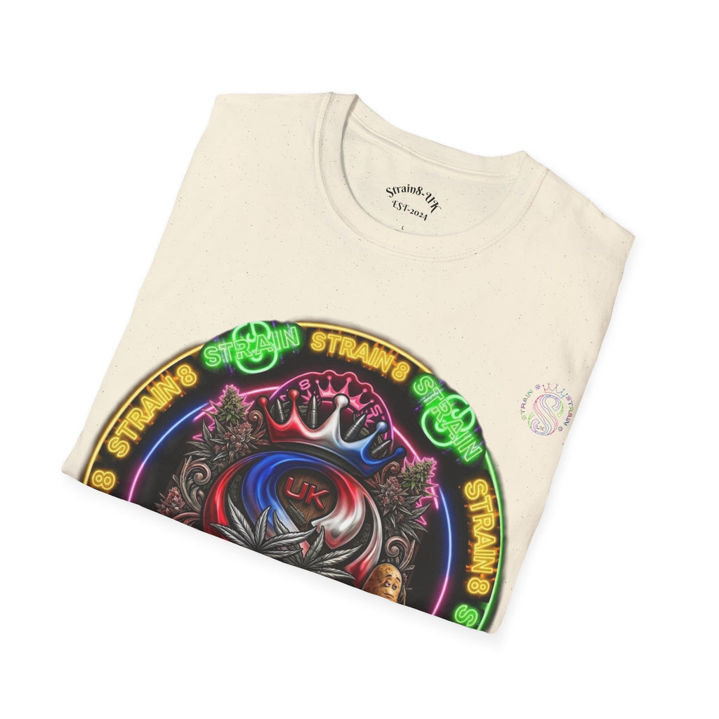 Psychedelic Dtrain8-UK Crowned Graphic T-Shirt
