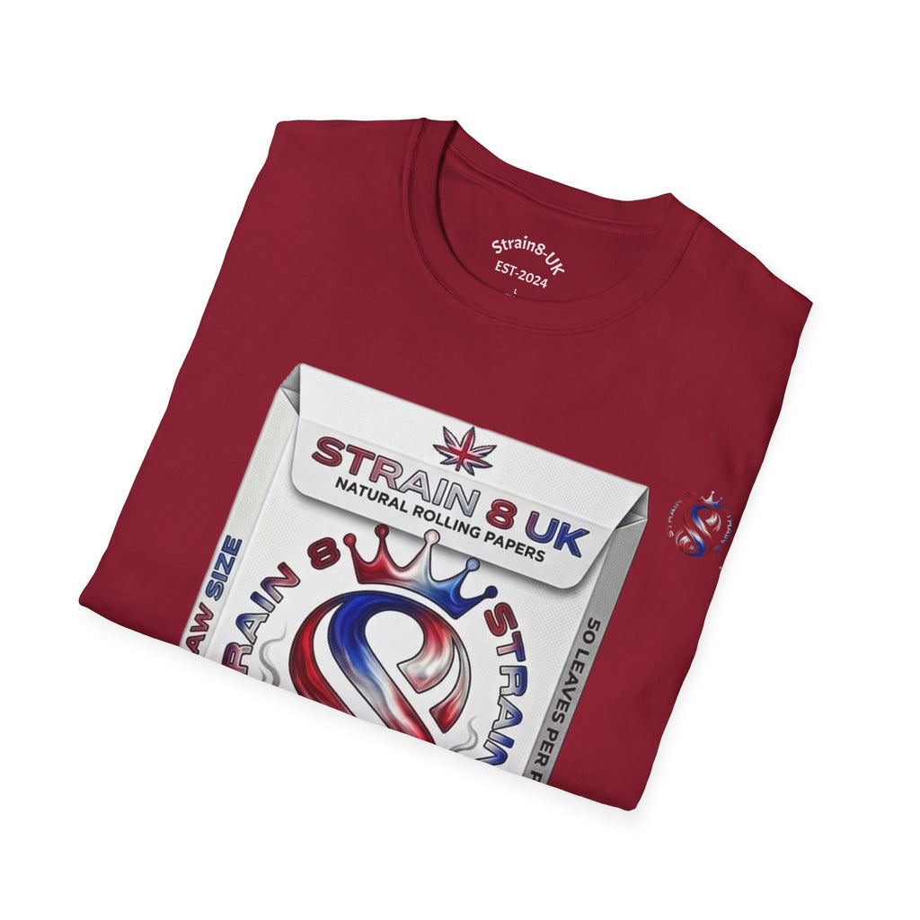 Strain8-UK Rizla box high quality T-Shirt design S8-UK Logo mixed in Tee