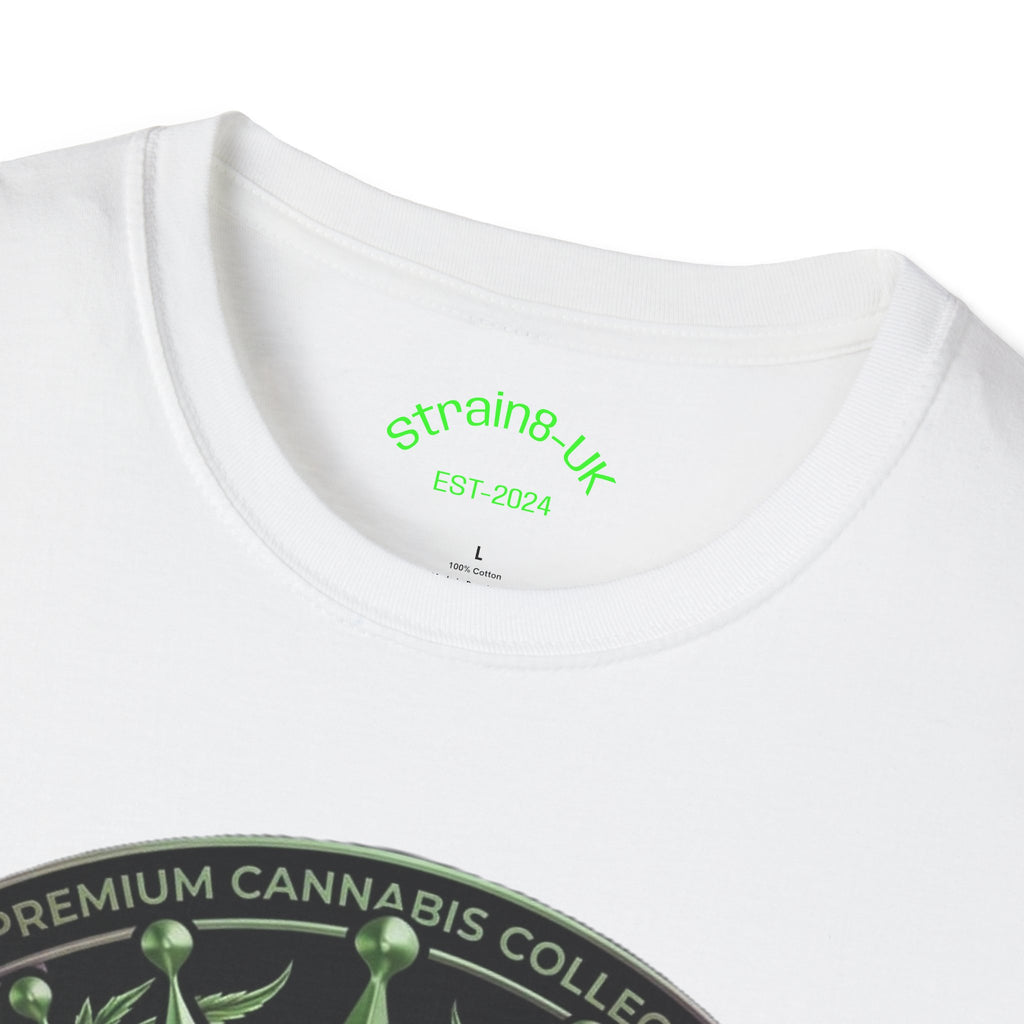 Strain8-UK Cannabis Crown Graffiti T-Shirt — S8-UK Green & Purple Streetwear