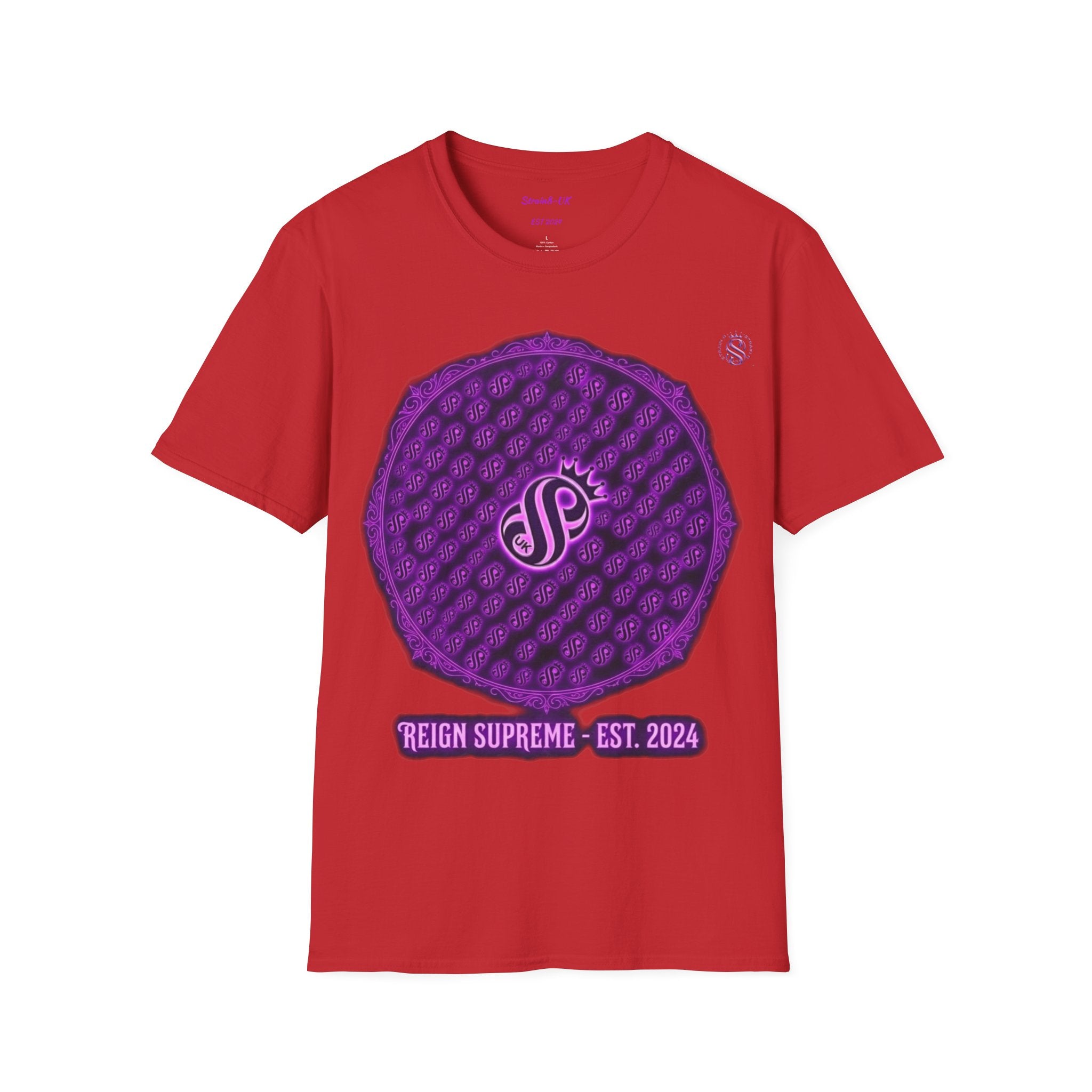 Reign Supreme Purple Medallion T-Shirt — Reign Supreme Est. 2024 Graphic Tee