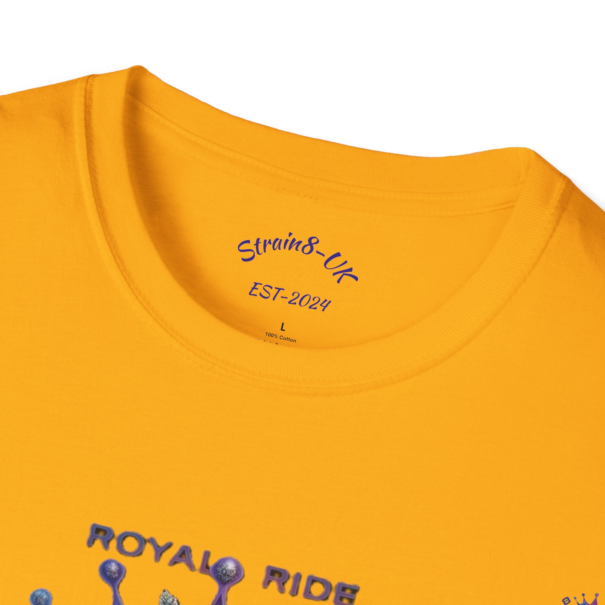 Royal Strain8-UK  Graphic T-Shirt — Bold Crowned "S8-UK" E-Bike Logo Tee