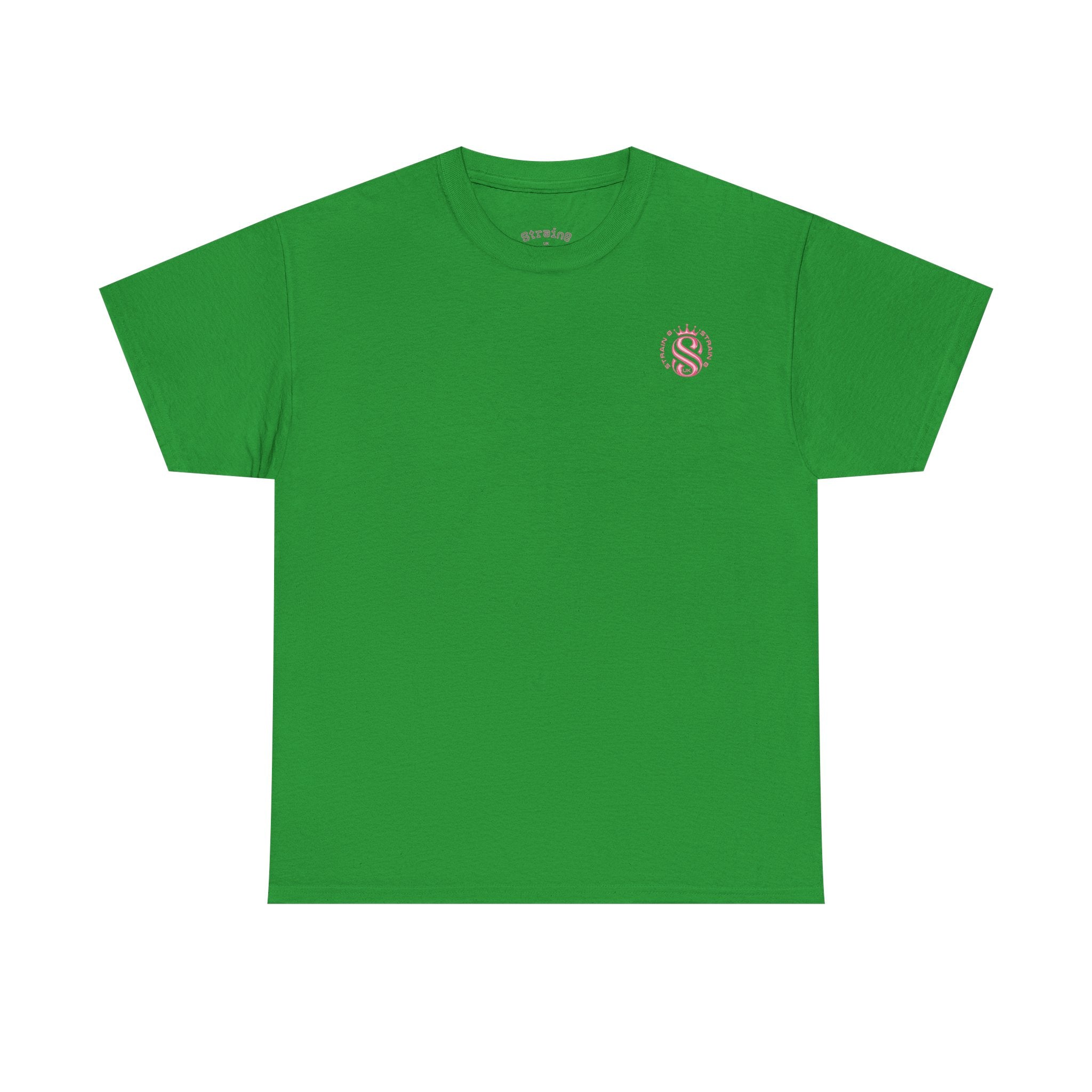 Strain8 Dreams Tee — Bold Pink Logo Graphic T-Shirt