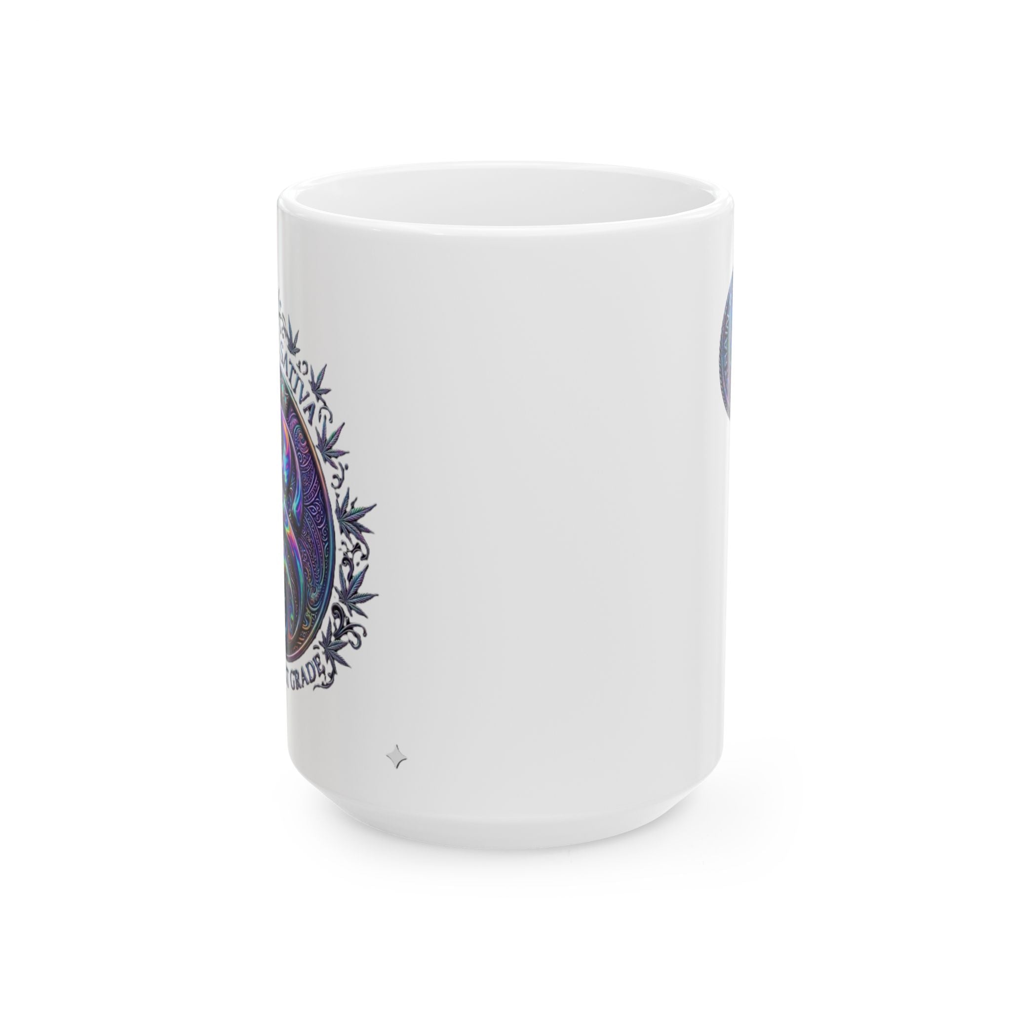 Strain8-UK Psycodelic  Ceramic Mug — Sativa Lover Coffee Cup (11oz & 15oz)