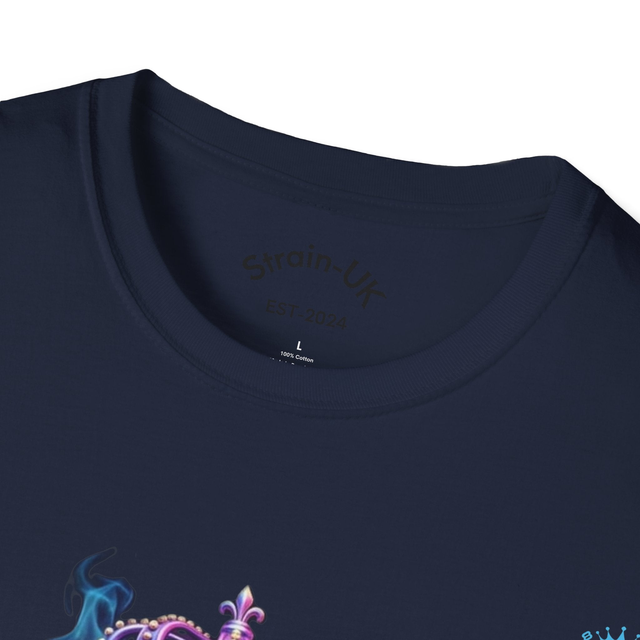 Strain8-UK T-Shirt — Vibrant Floral Design With Original Logo Graphic Tee
