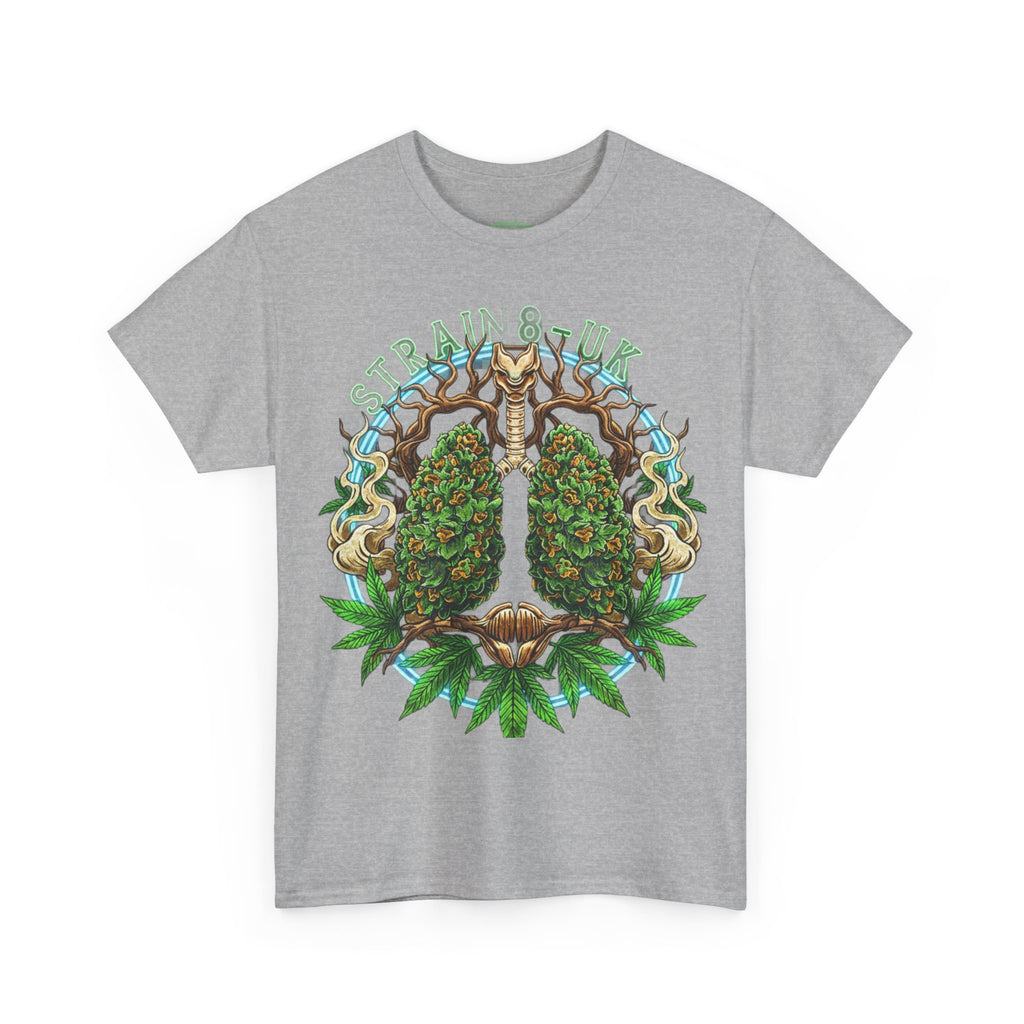 Strain8-UK Weed Lungs Cannabis Art T-Shirt