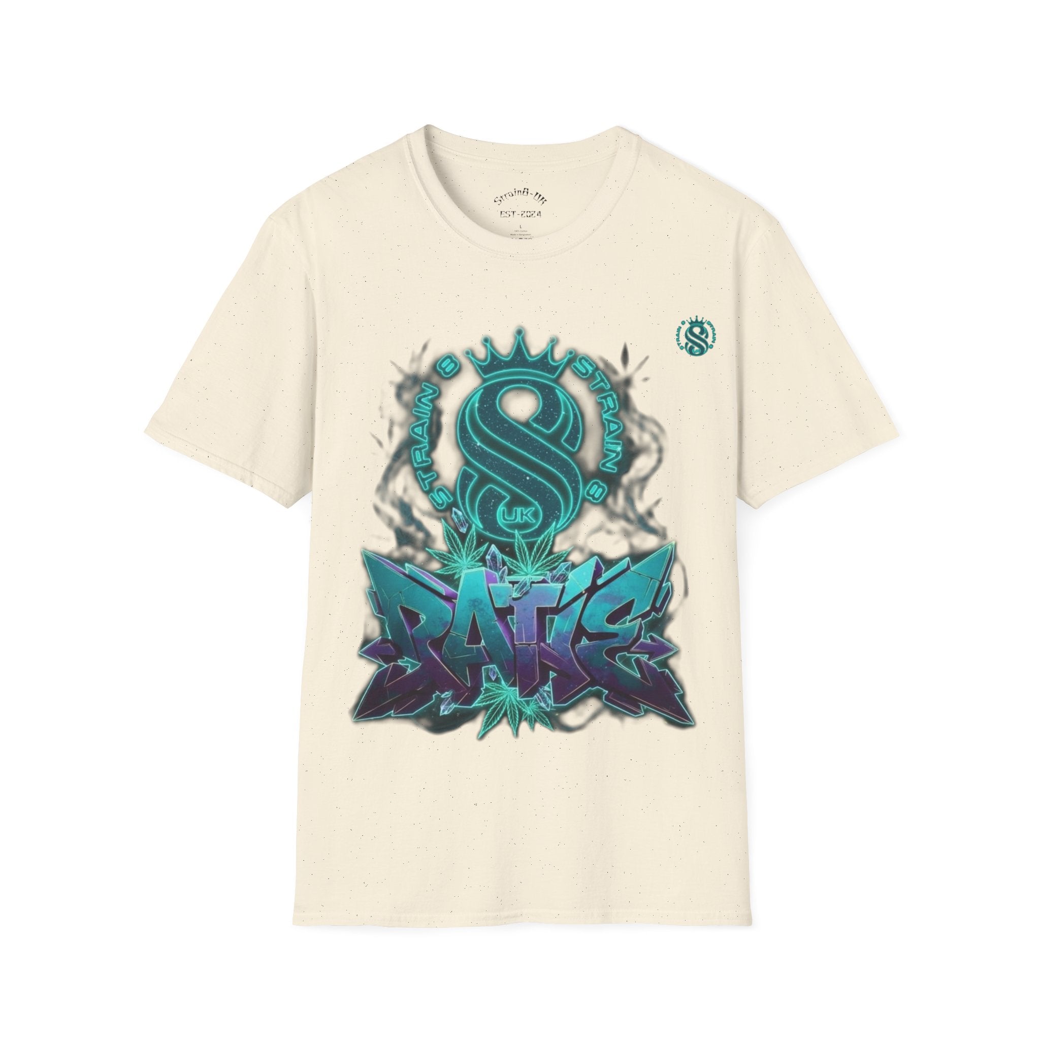 Graffiti RATIE, S8-UK Logo Crew T-Shirt — Teal S8-UK, Graffiti  Street Art Tee