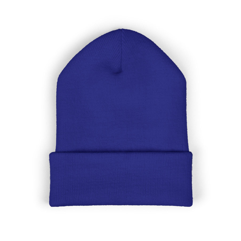 Embroidered Graffiti S8-UK Logo Cuffed Beanie — Cozy Knit Winter Hat