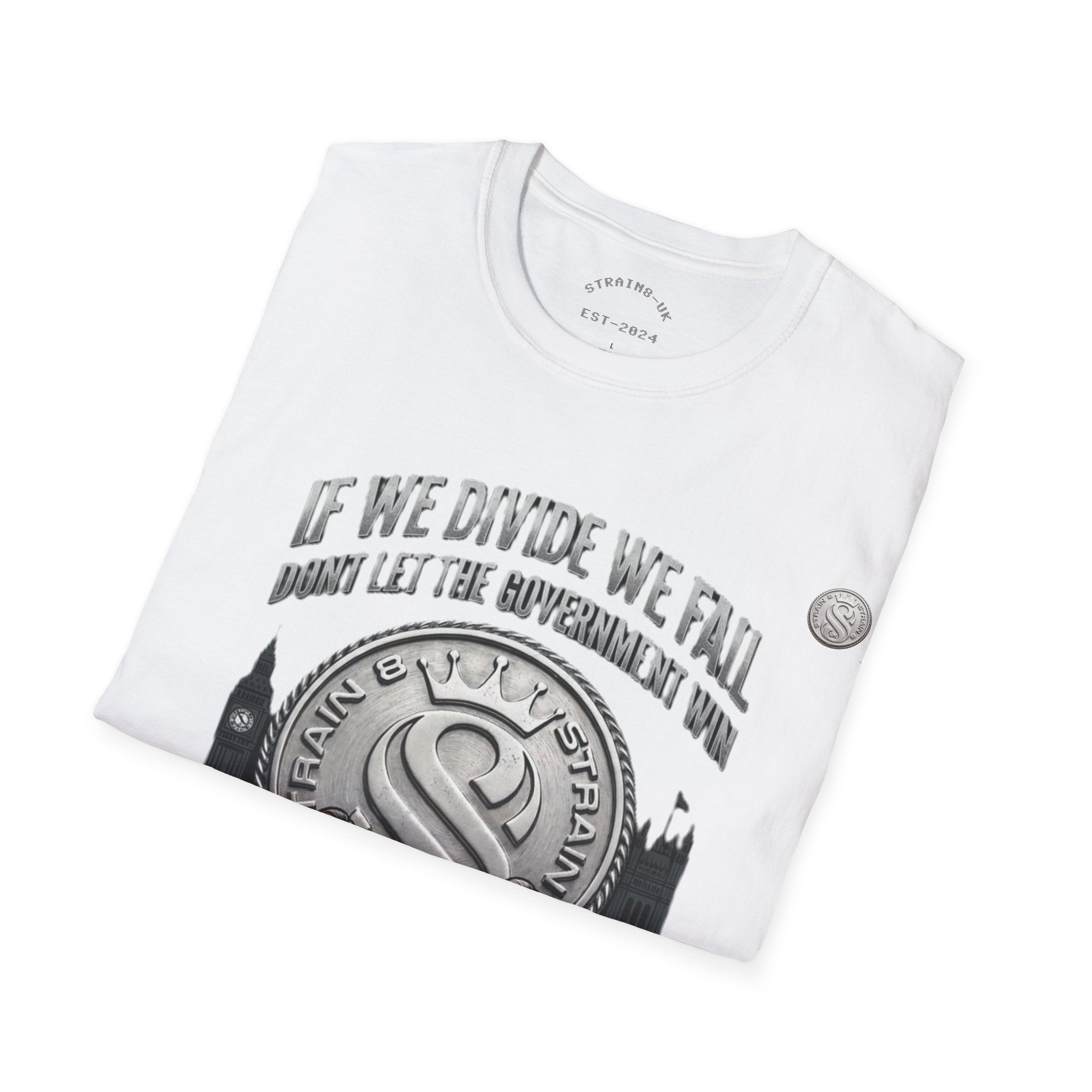 Strain8-UK If We Divide We Fall T-Shirt — Vintage Union Solidarity Graphic Tee