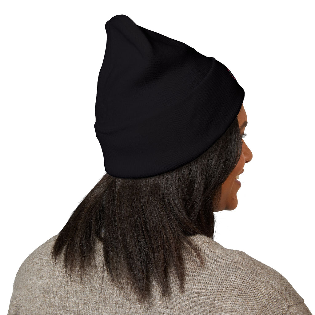 Embroidered Graffiti S8-UK Logo Cuffed Beanie — Cozy Knit Winter Hat