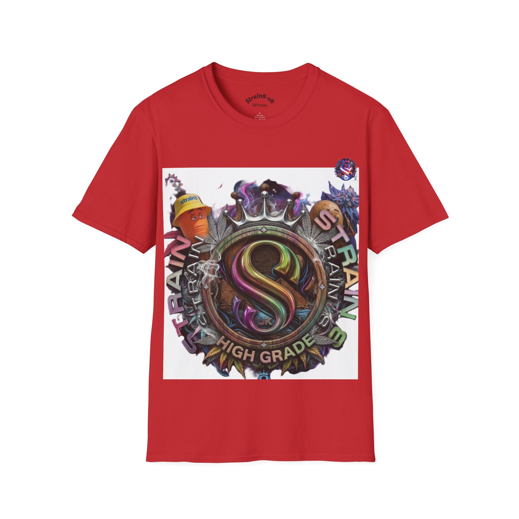 Graffiti Skate Strain8-UK Logo Original Logo T-Shirt — 'High Grade' Streetwear Graphic Tee