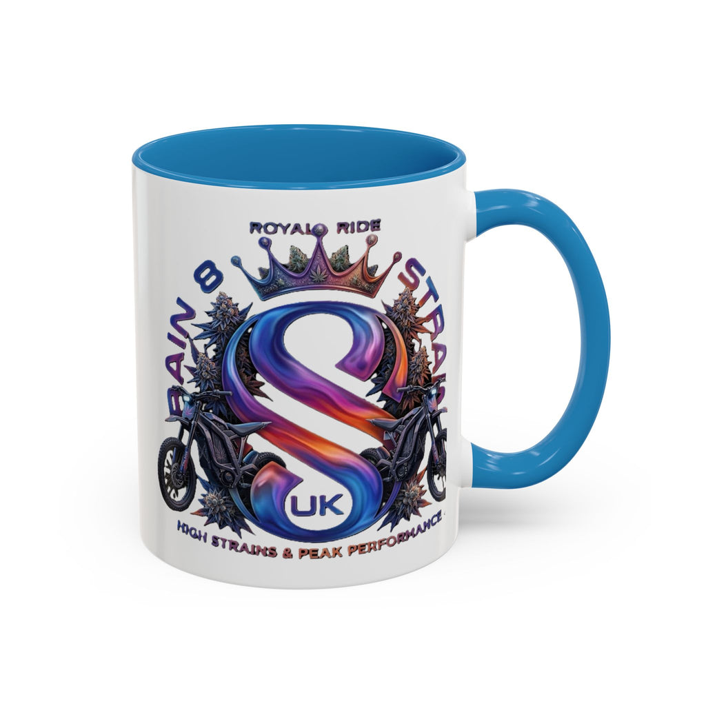 Royal Ride Strain8-UK Accent Coffee Mug – E-Bike Logo 11/15oz