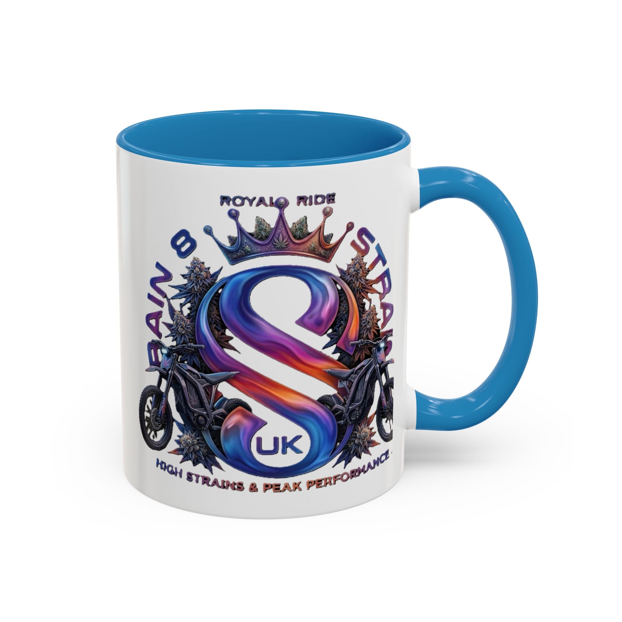 Royal Ride Strain8-UK Accent Coffee Mug – E-Bike Logo 11/15oz
