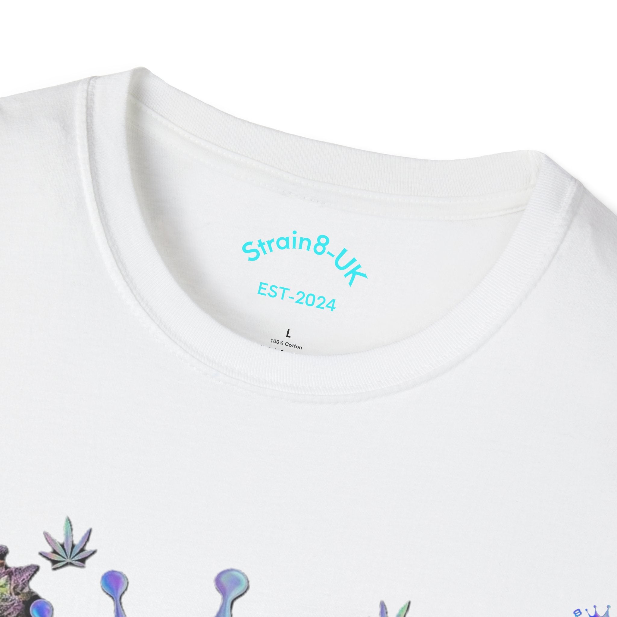Ampersand S8-UK Logo Crown Graphic T-Shirt — Indica/Sativa S8-UK Streetwear Tee