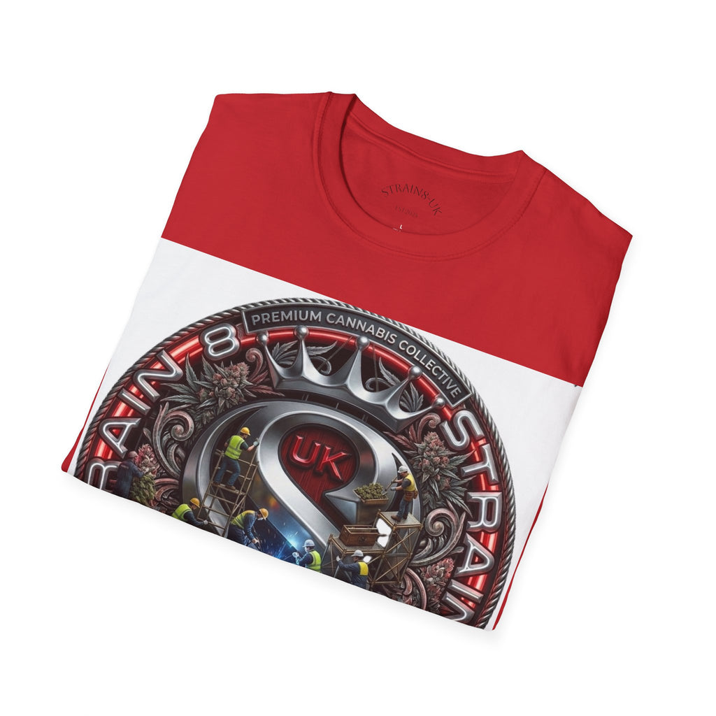 Strain8-UK  Audio Speaker Logo build Graphic T-Shirt