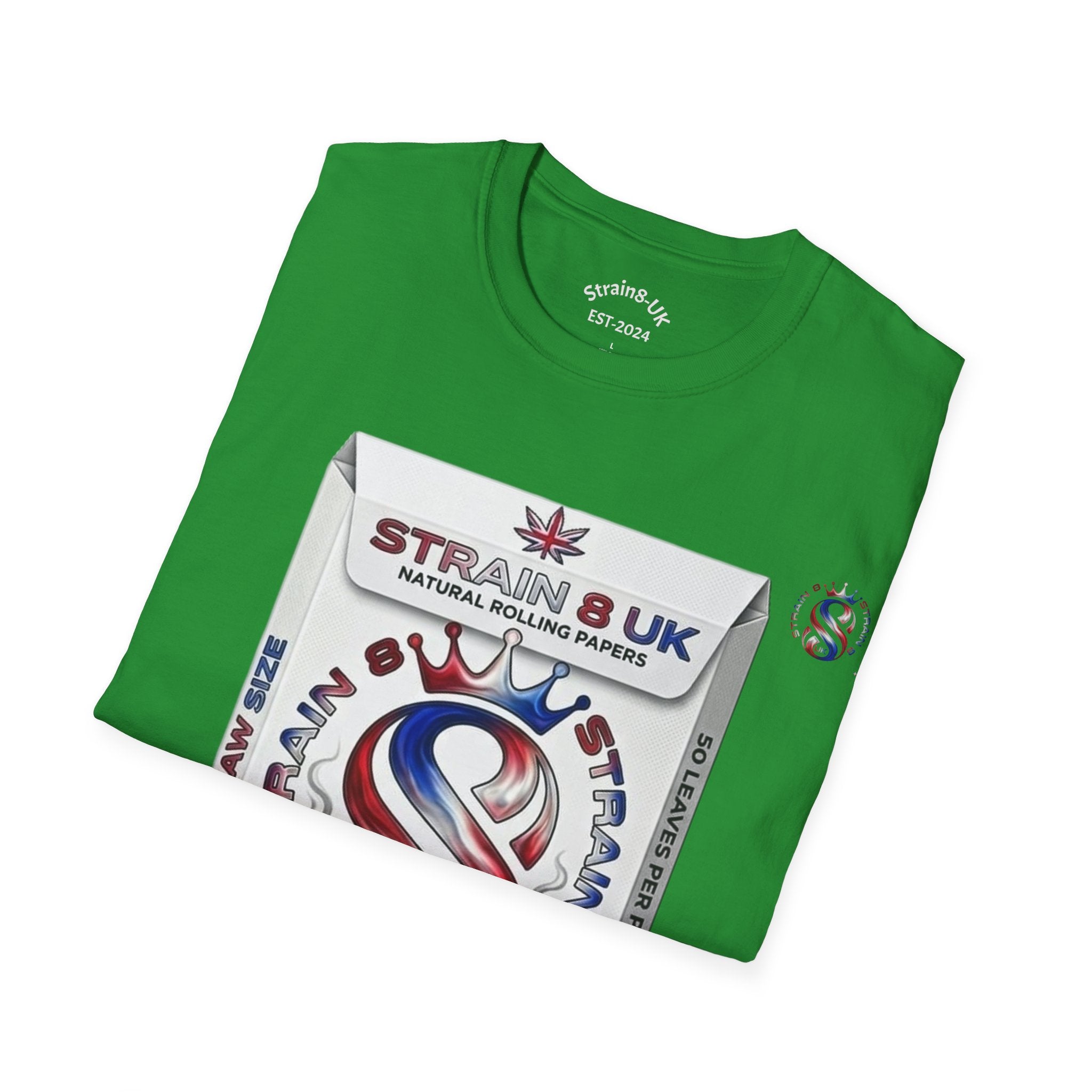 Strain8-UK Rizla box high quality T-Shirt design S8-UK Logo mixed in Tee