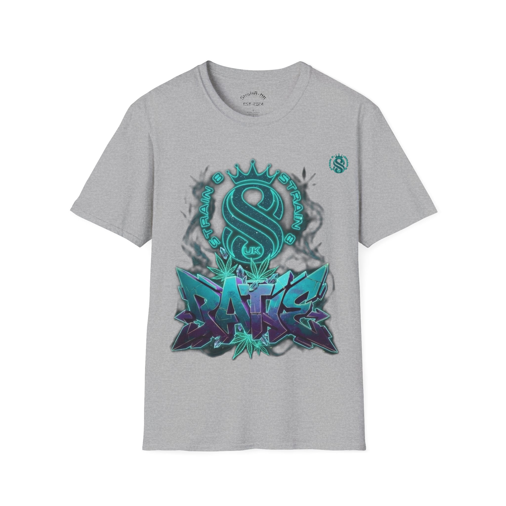 Graffiti RATIE, S8-UK Logo Crew T-Shirt — Teal S8-UK, Graffiti  Street Art Tee