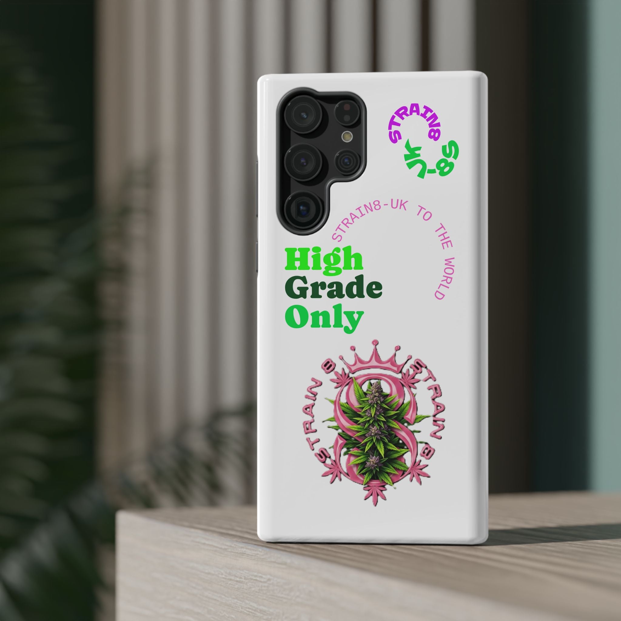 Impact-Resistant Phone Case —Strain8-UK  "High Grade Only"