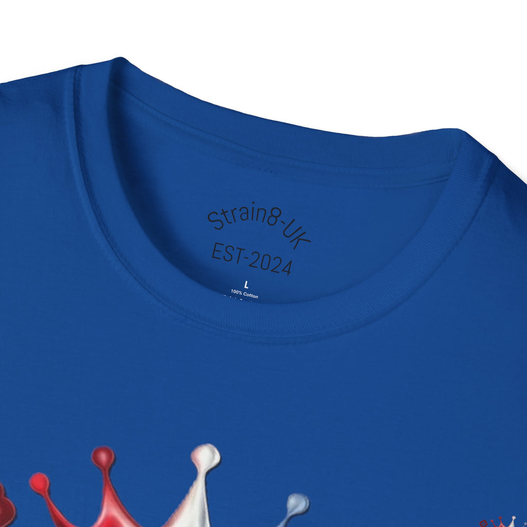 The Royal Strain8-UK T‑Shirt – Cute Cartoon Ted the carrot & Lucy the leak Veggie Characters Tee