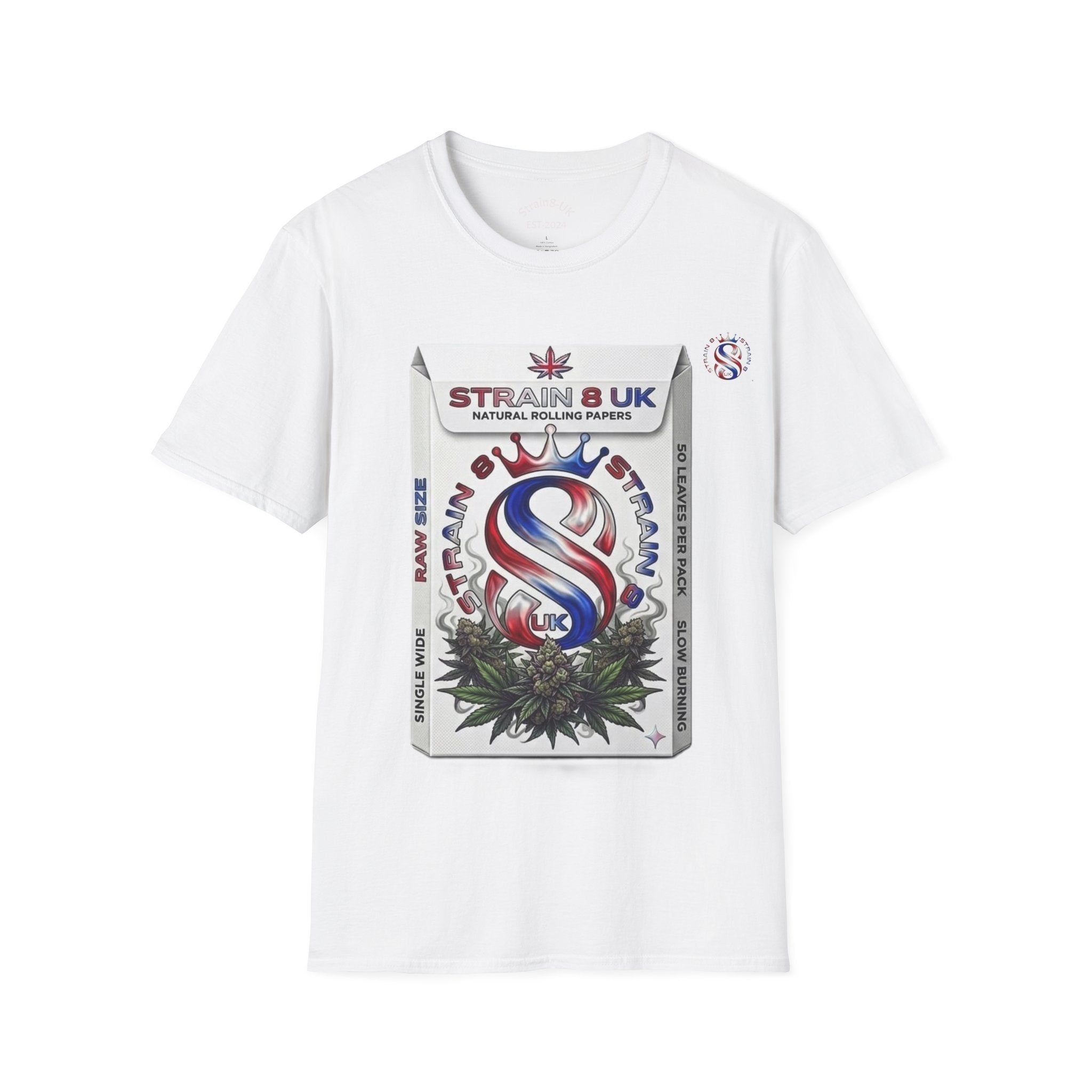 Strain8-UK Rizla box high quality T-Shirt design S8-UK Logo mixed in Tee